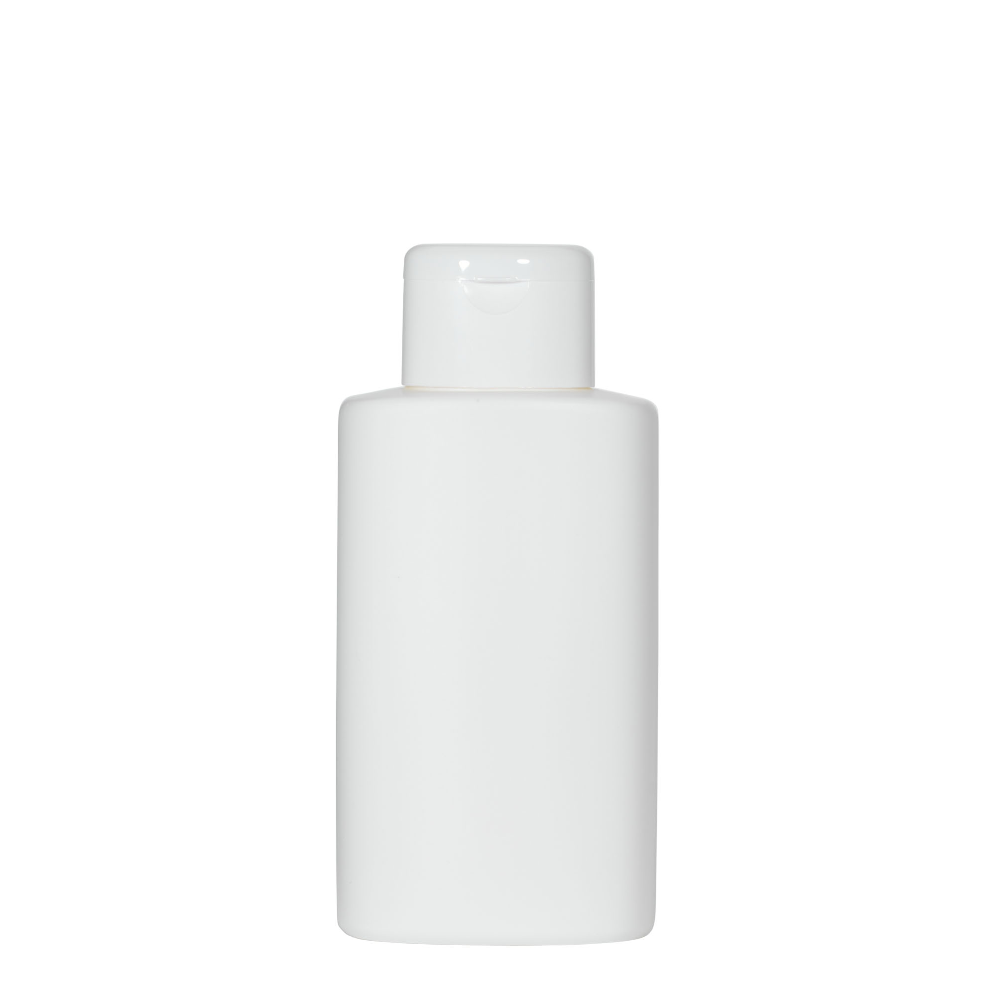 250 ml plastic bottle 'Indy', oval, HDPE, white, opening: screw cap
