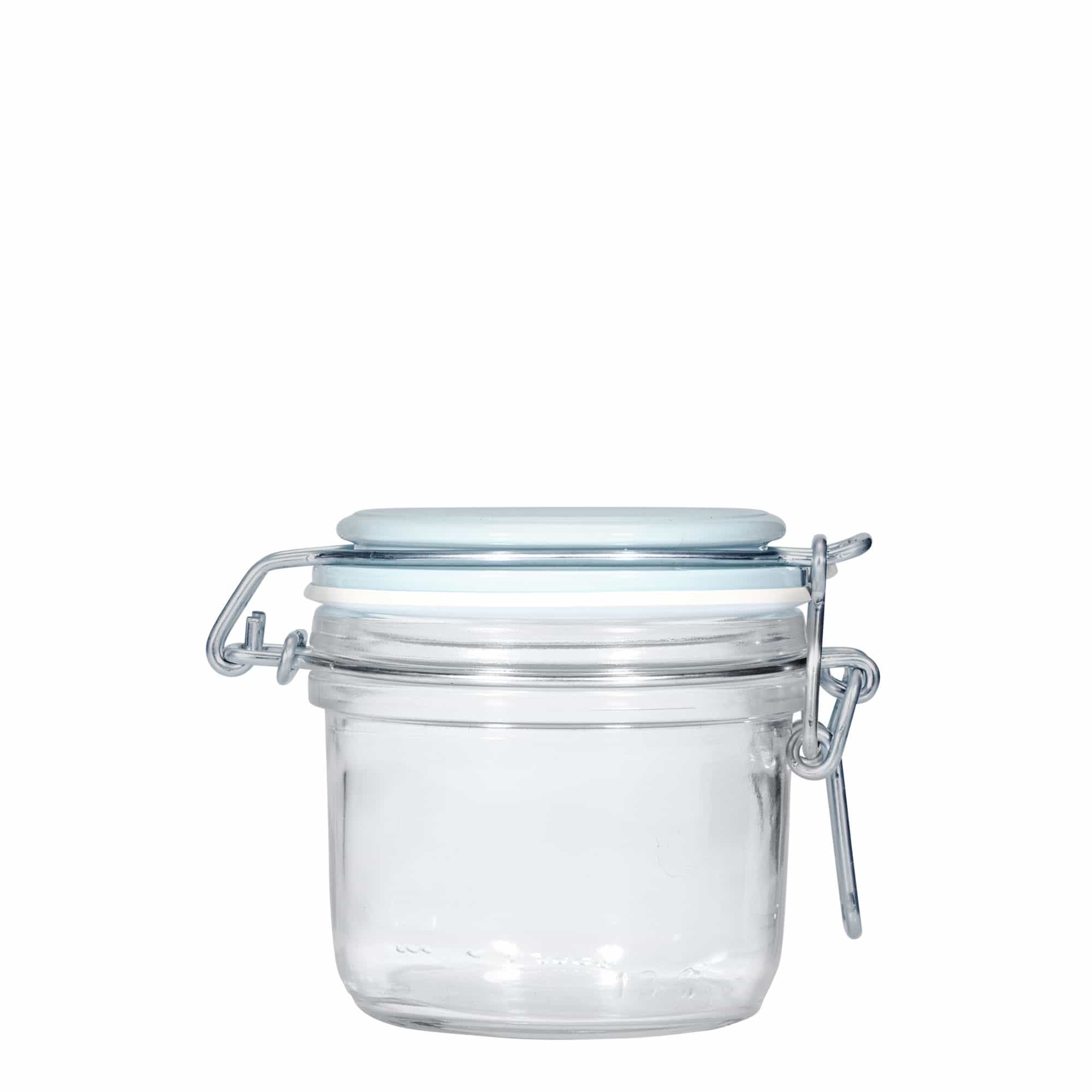 200 ml wire bail jar 'Fido', blue, opening: wire bail closure
