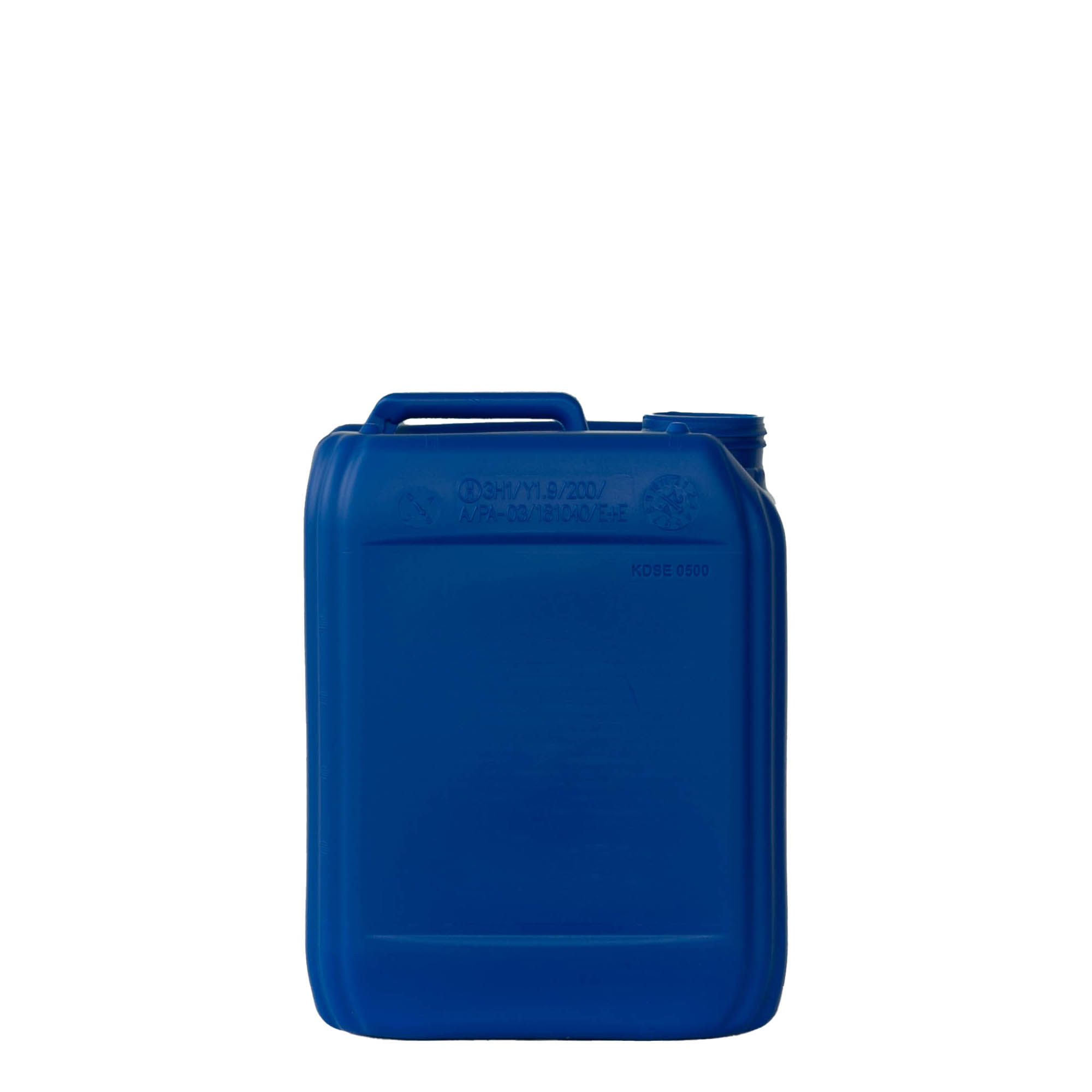5 l canister, rectangular, HDPE plastic, blue, opening: ND 55 5 l canister, rectangular, HDPE plastic, blue, opening: ND 55