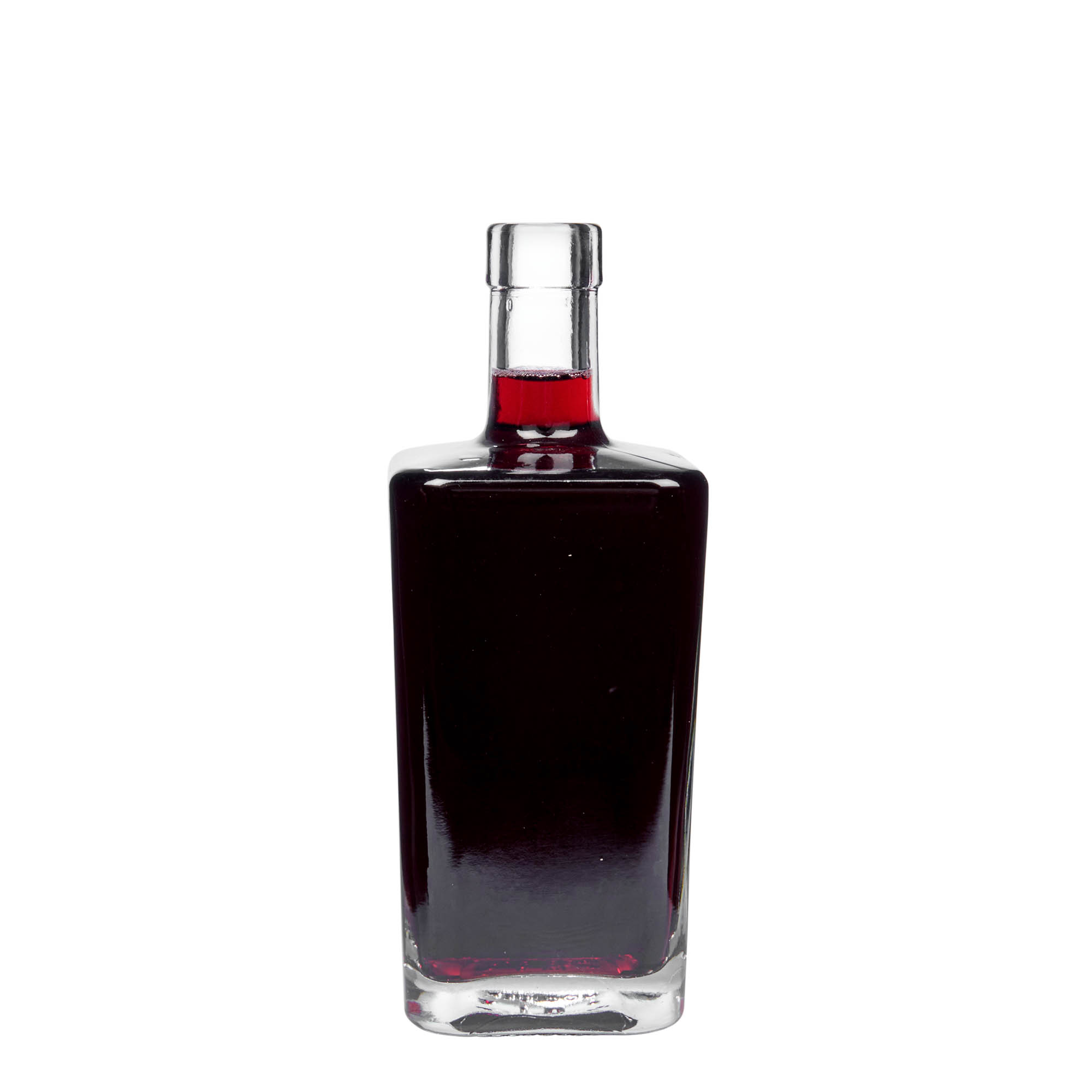 500 ml glass bottle ‘Noel’, square, opening: cork