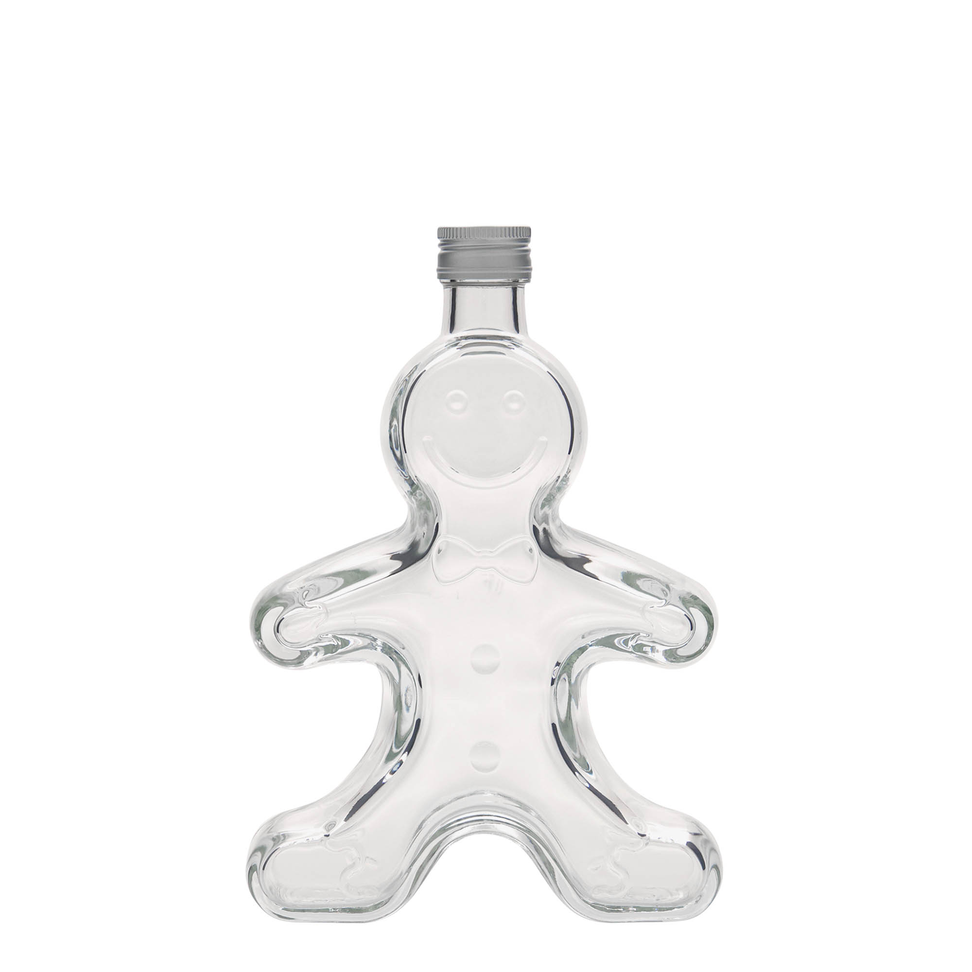 250 ml glass bottle ‘Gingerbread Man’, opening: PP 24
