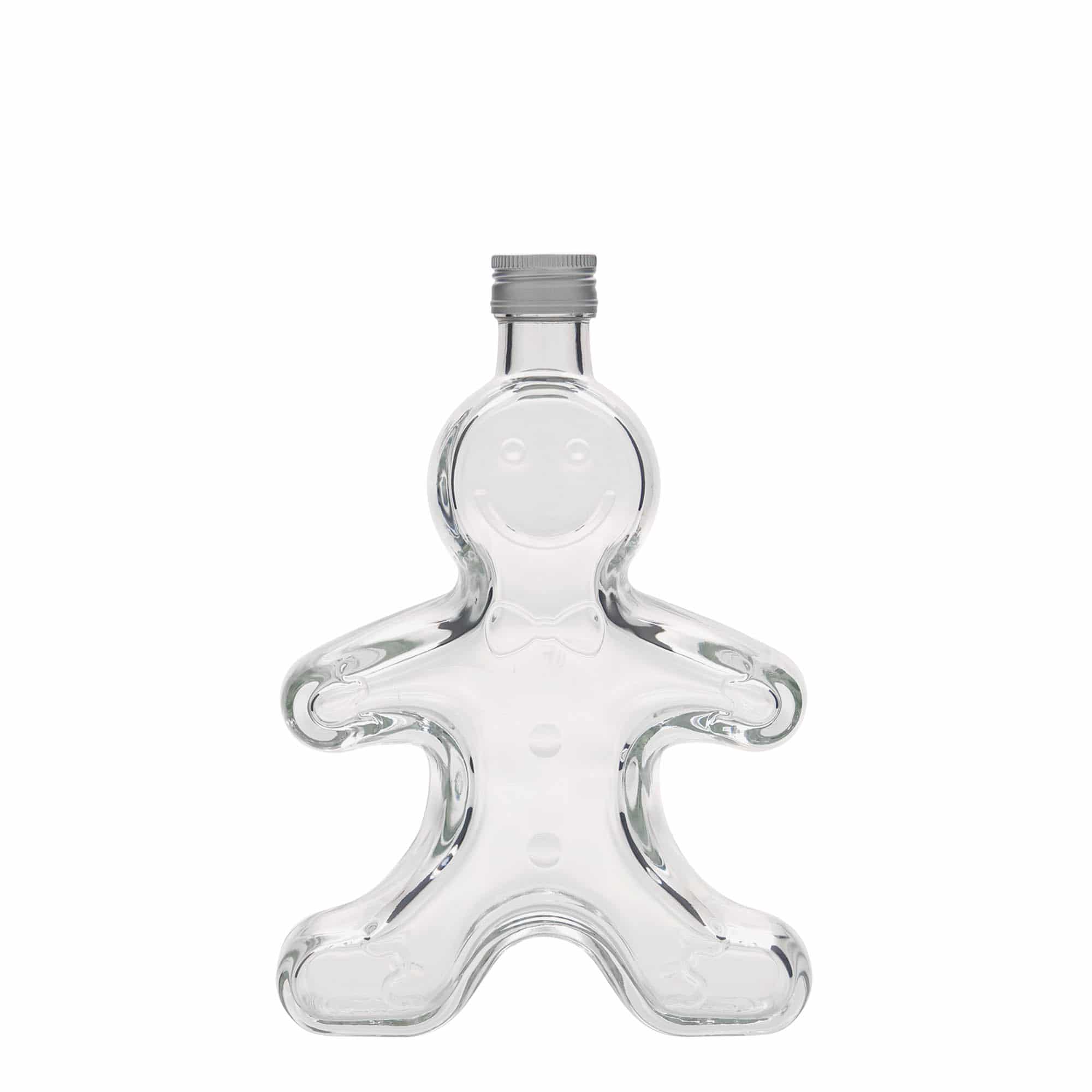 250 ml glass bottle ‘Gingerbread Man’, opening: PP 24