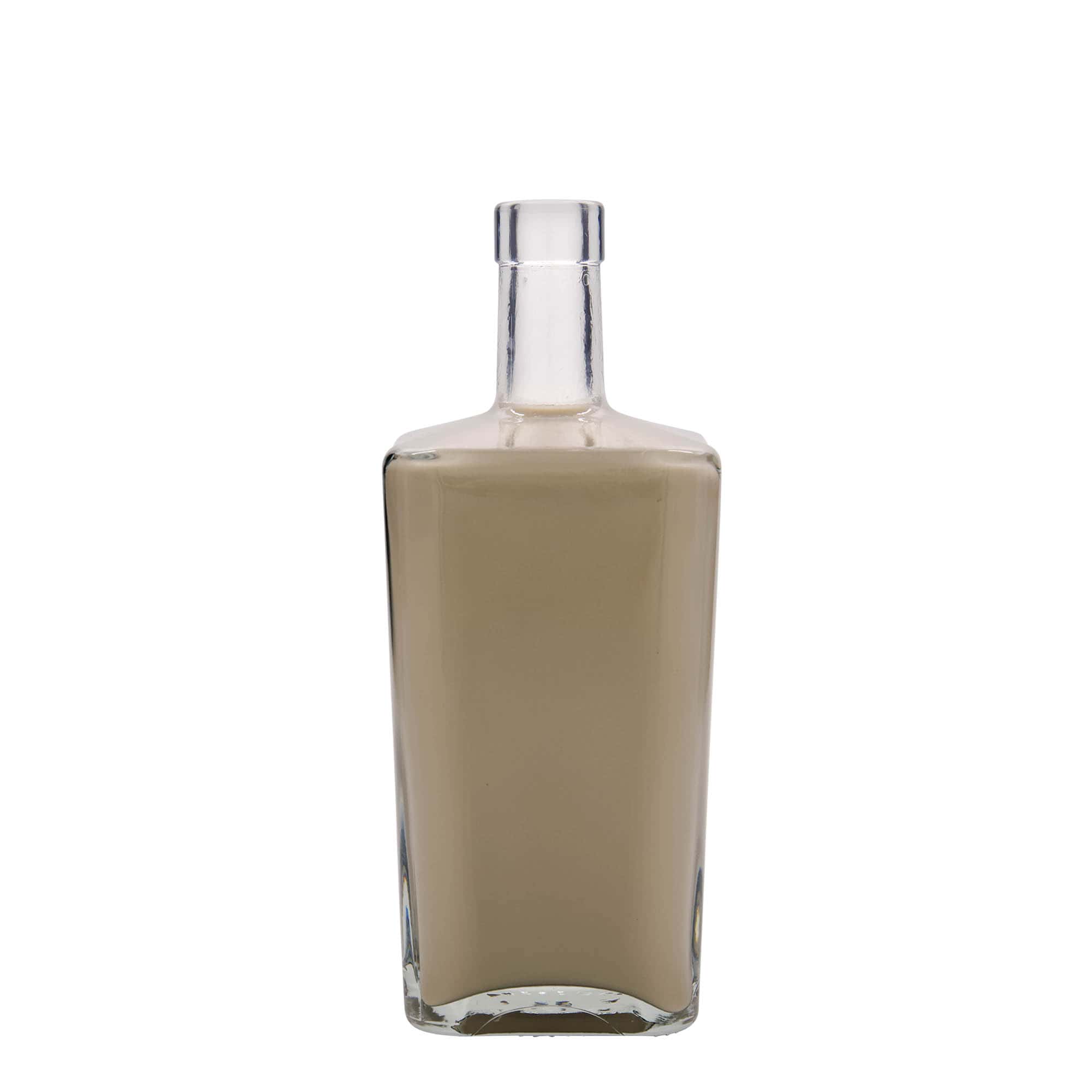 700 ml glass bottle 'Noel', square, opening: cork 700 ml glass bottle 'Noel', square, opening: cork