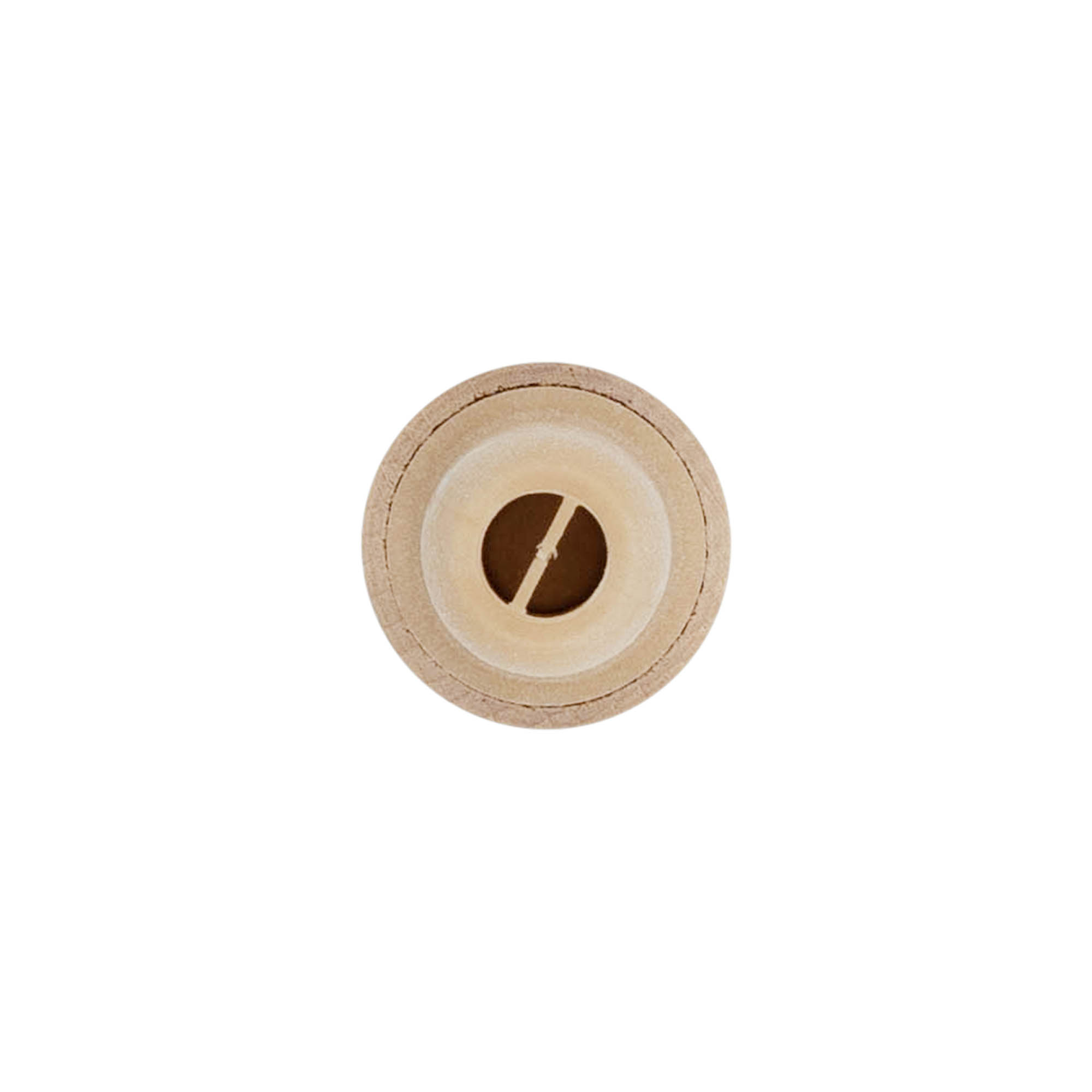 Handle cork with dosing opening 19 mm, wood/plastic, beige, for mouth: cork Handle cork with dosing opening 19 mm, wood/plastic, beige, for mouth: cork