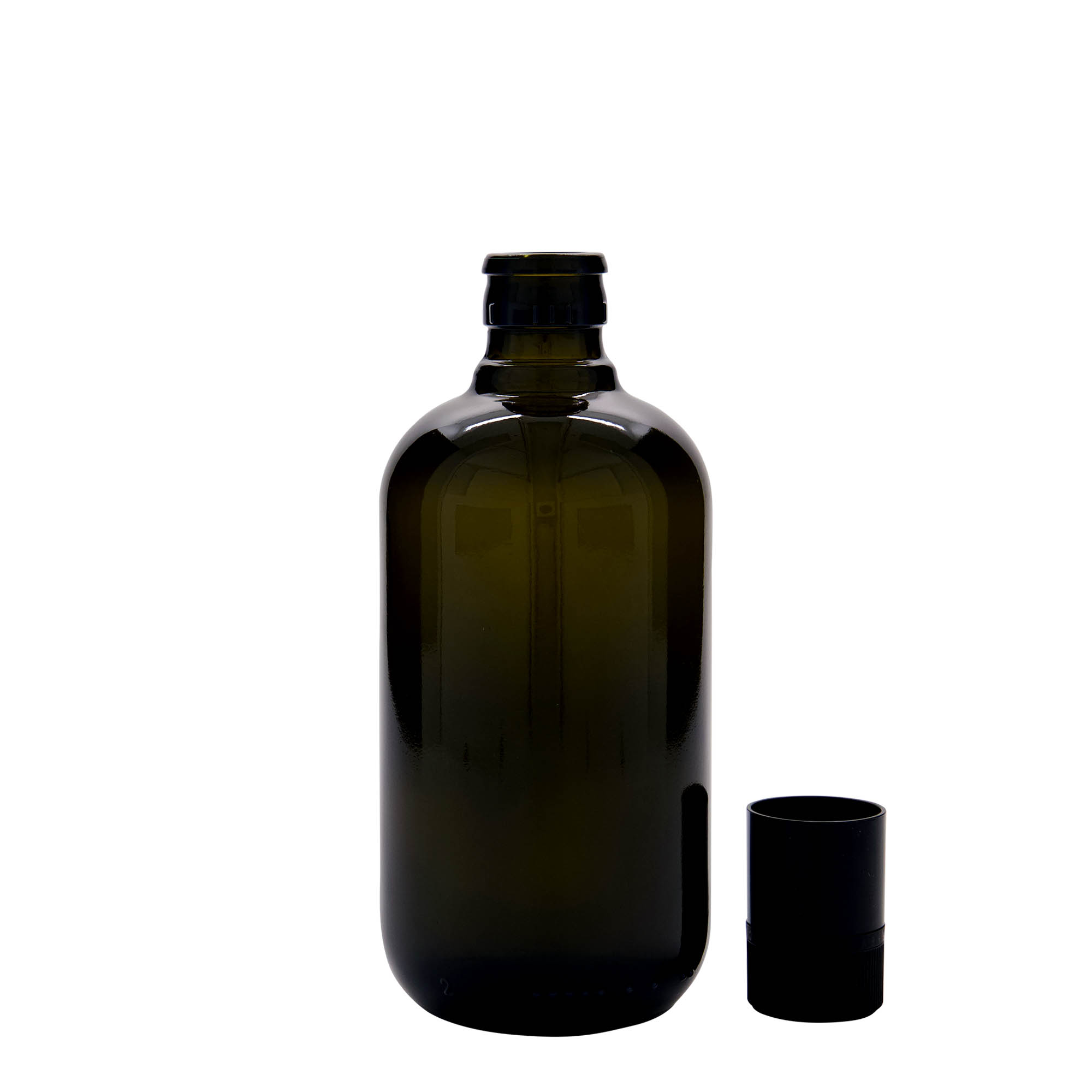 500 ml vinegar/oil bottle 'Biolio', antique green glass, opening: DOP 500 ml vinegar/oil bottle 'Biolio', antique green glass, opening: DOP