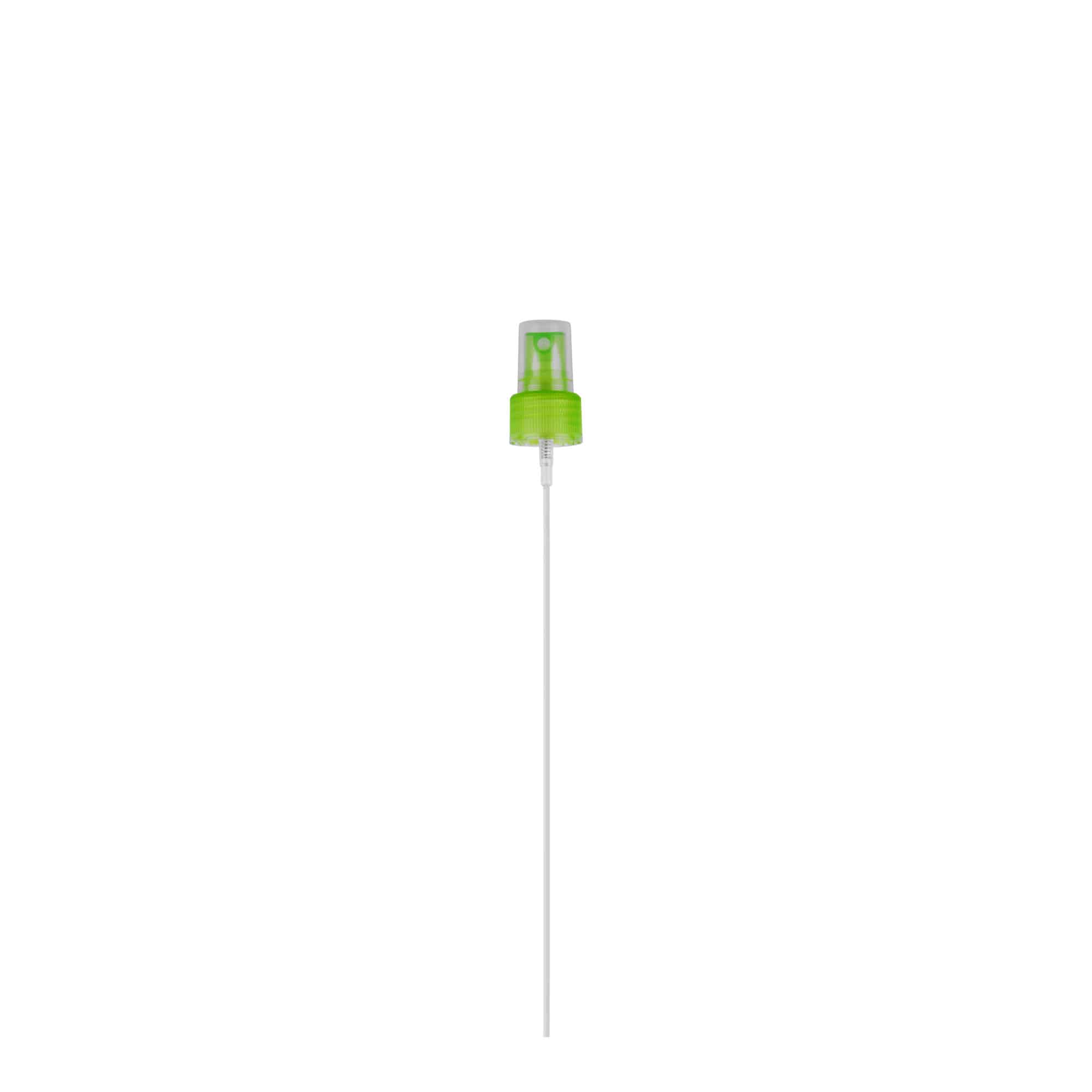 Screw cap spray atomiser, PP plastic, green, for opening: 24/410