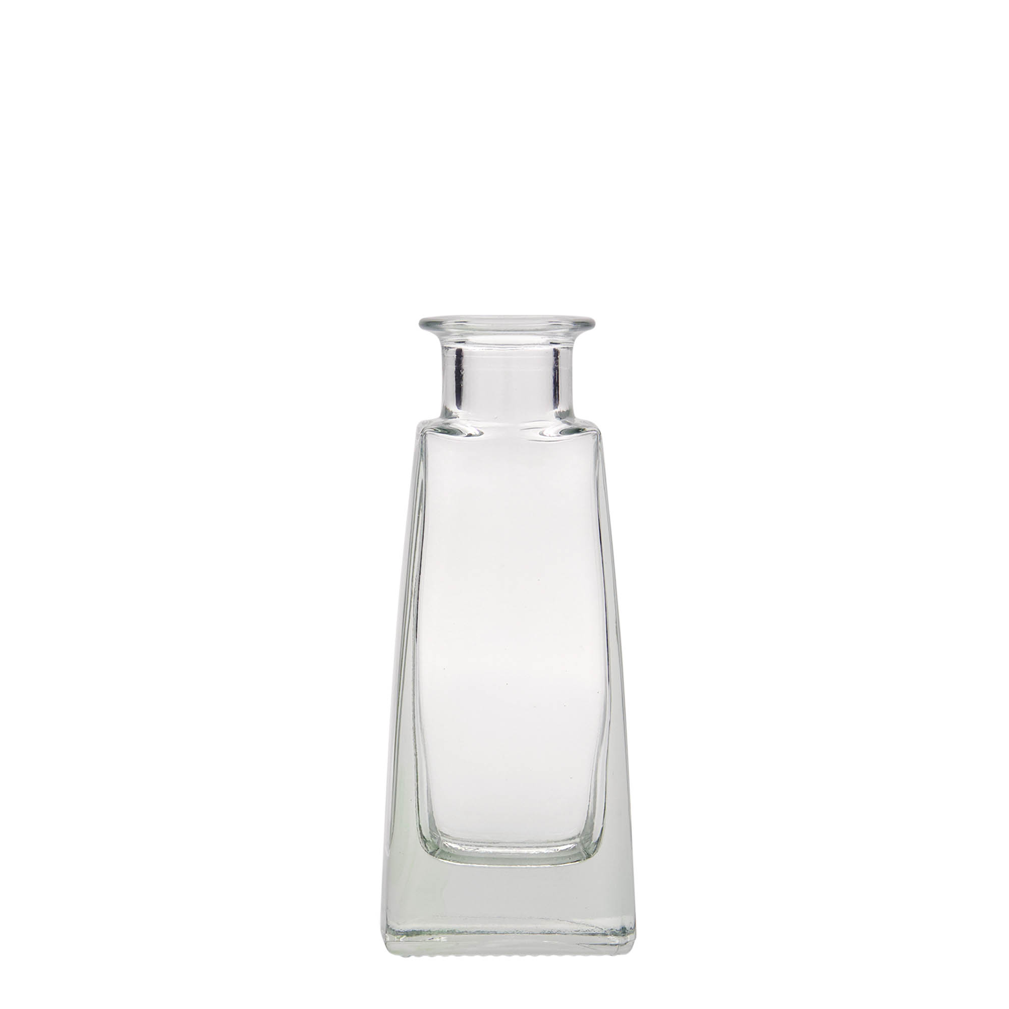 100 ml glass bottle ‘Timmy’, rectangular, opening: cork
