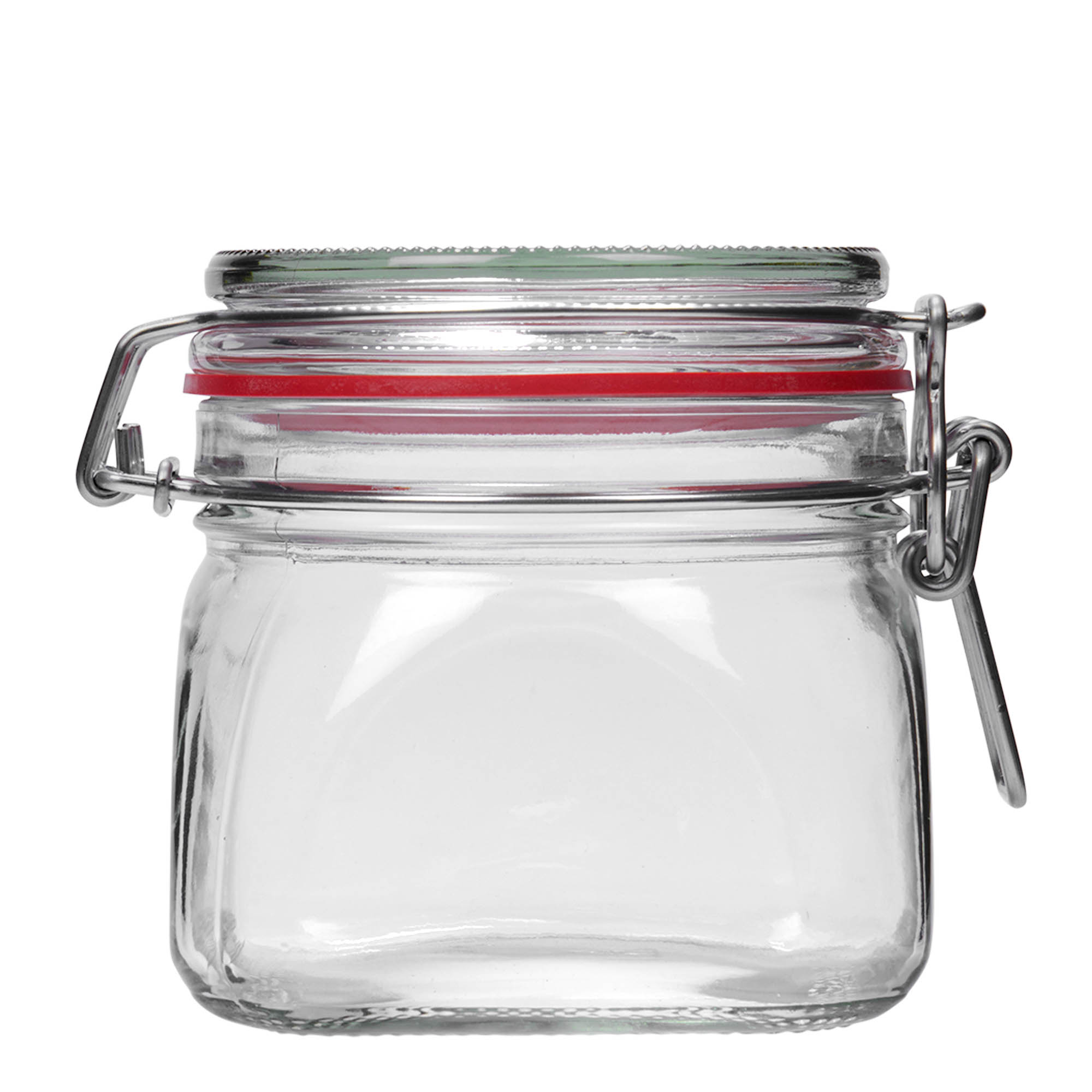 550 ml wire bail jar, square, opening: wire bail closure 550 ml wire bail jar, square, opening: wire bail closure