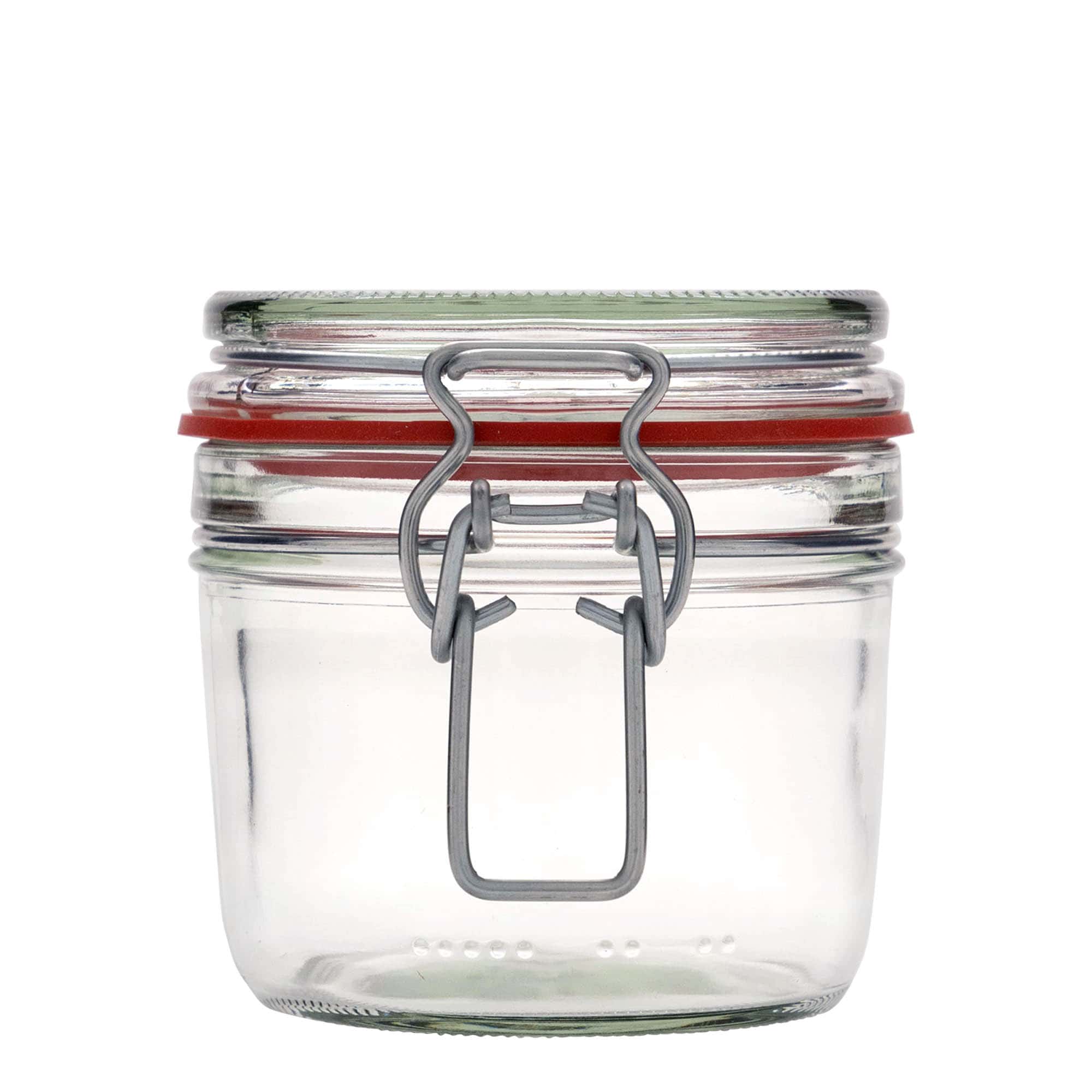 400 ml flat wire bail jar, opening: wire bail closure