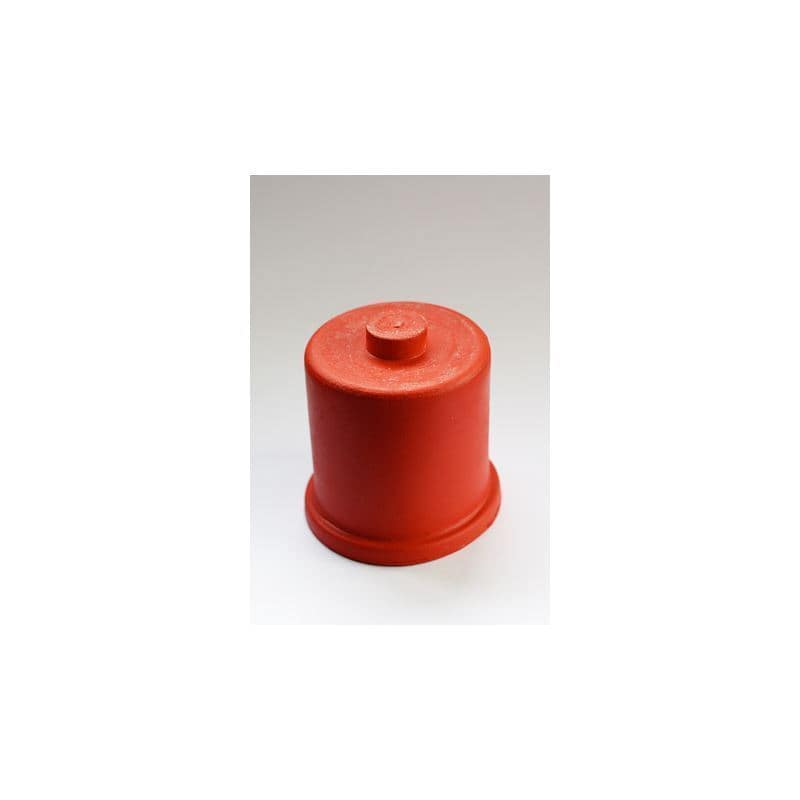 Carboy cap type 4, rubber, red