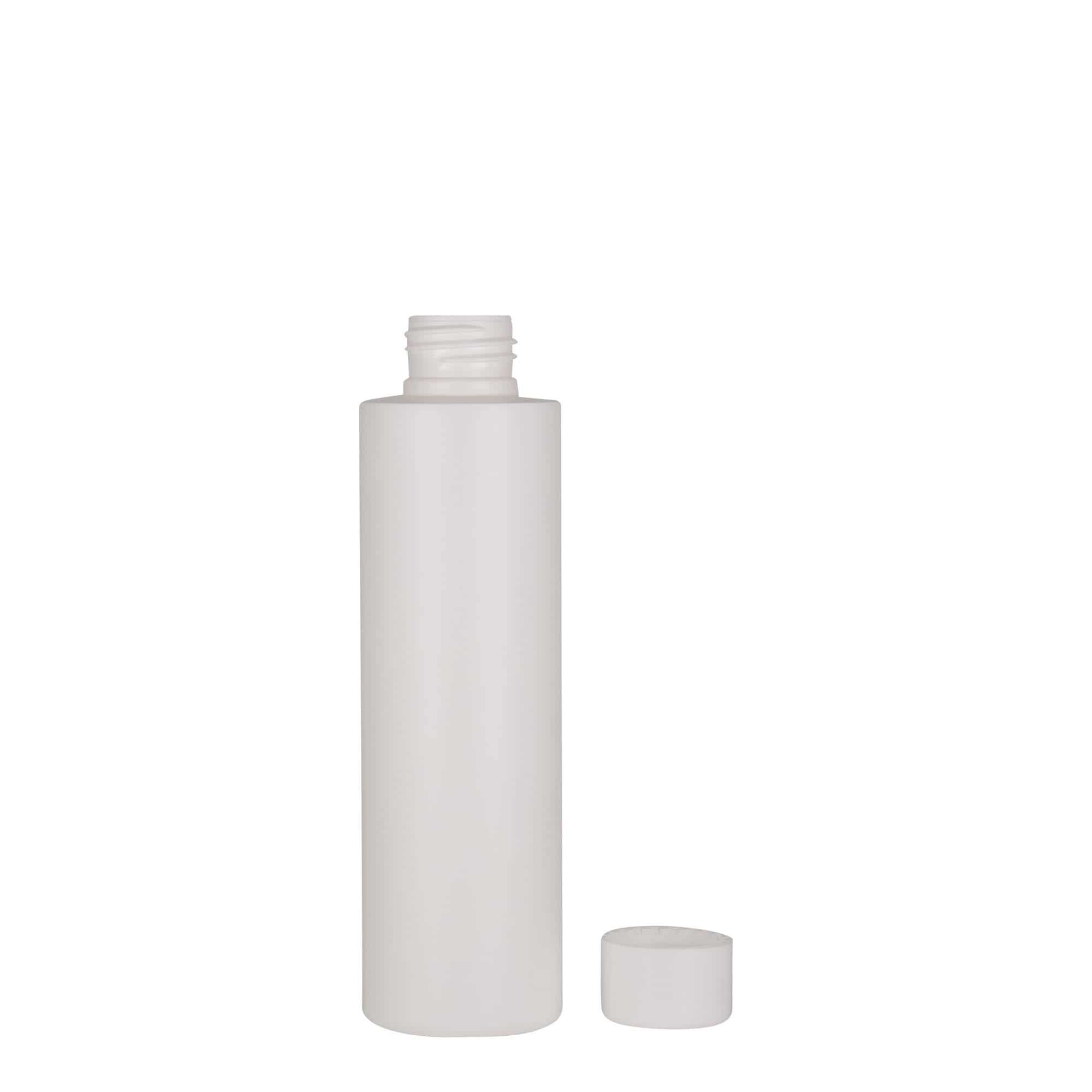 150 ml plastic bottle 'Pipe', HDPE, white, closure: GPI 24/410