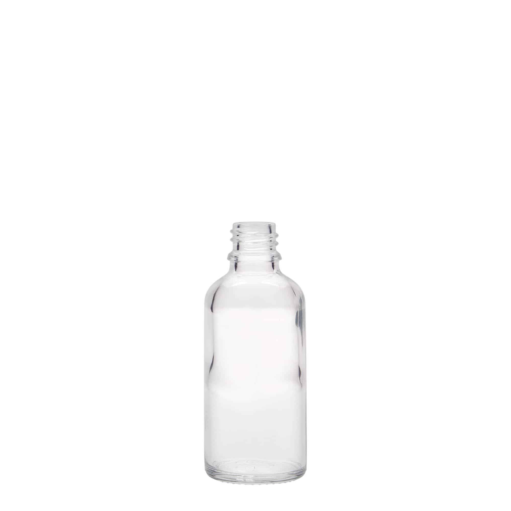 50 ml medical bottle, glass, opening: DIN 18 50 ml medical bottle, glass, opening: DIN 18