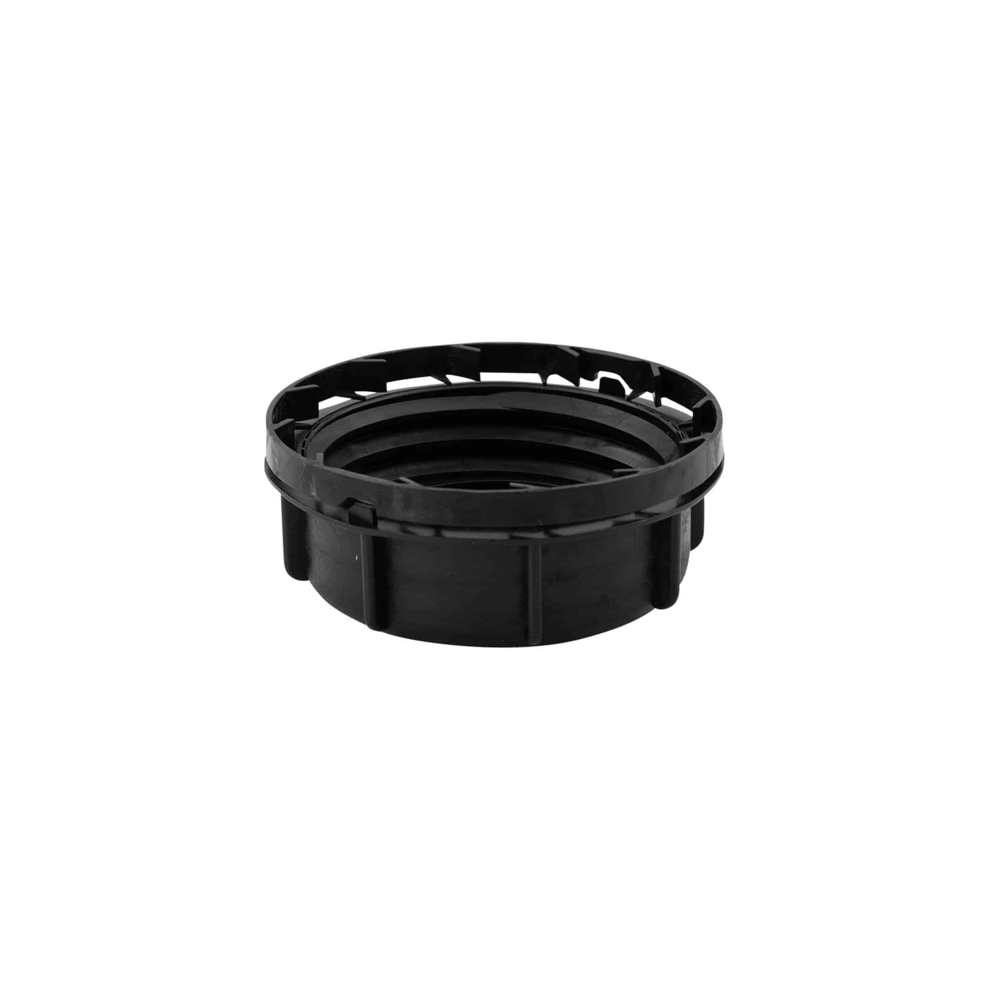 Screw cap, PP plastic, black, for opening: ND60
