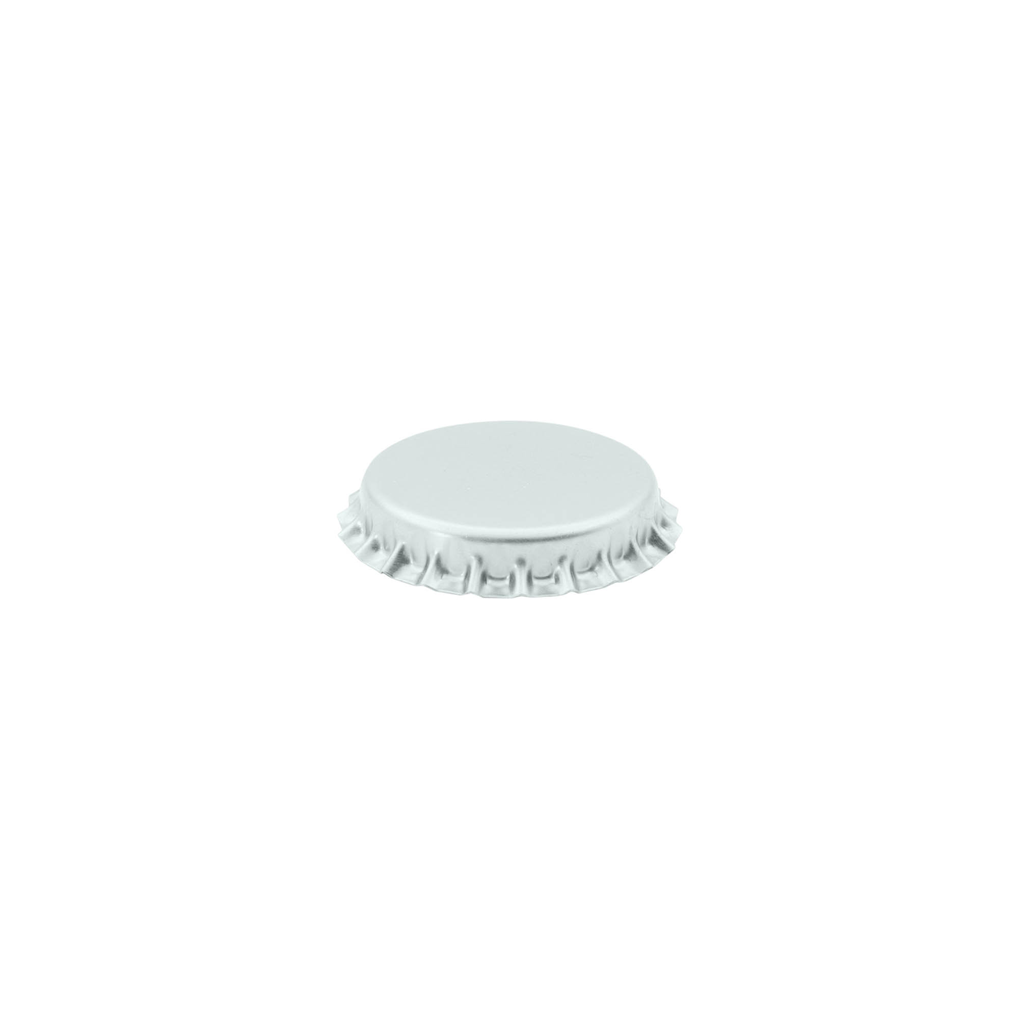 Crown caps 29 mm, metal, silver Crown caps 29 mm, metal, silver