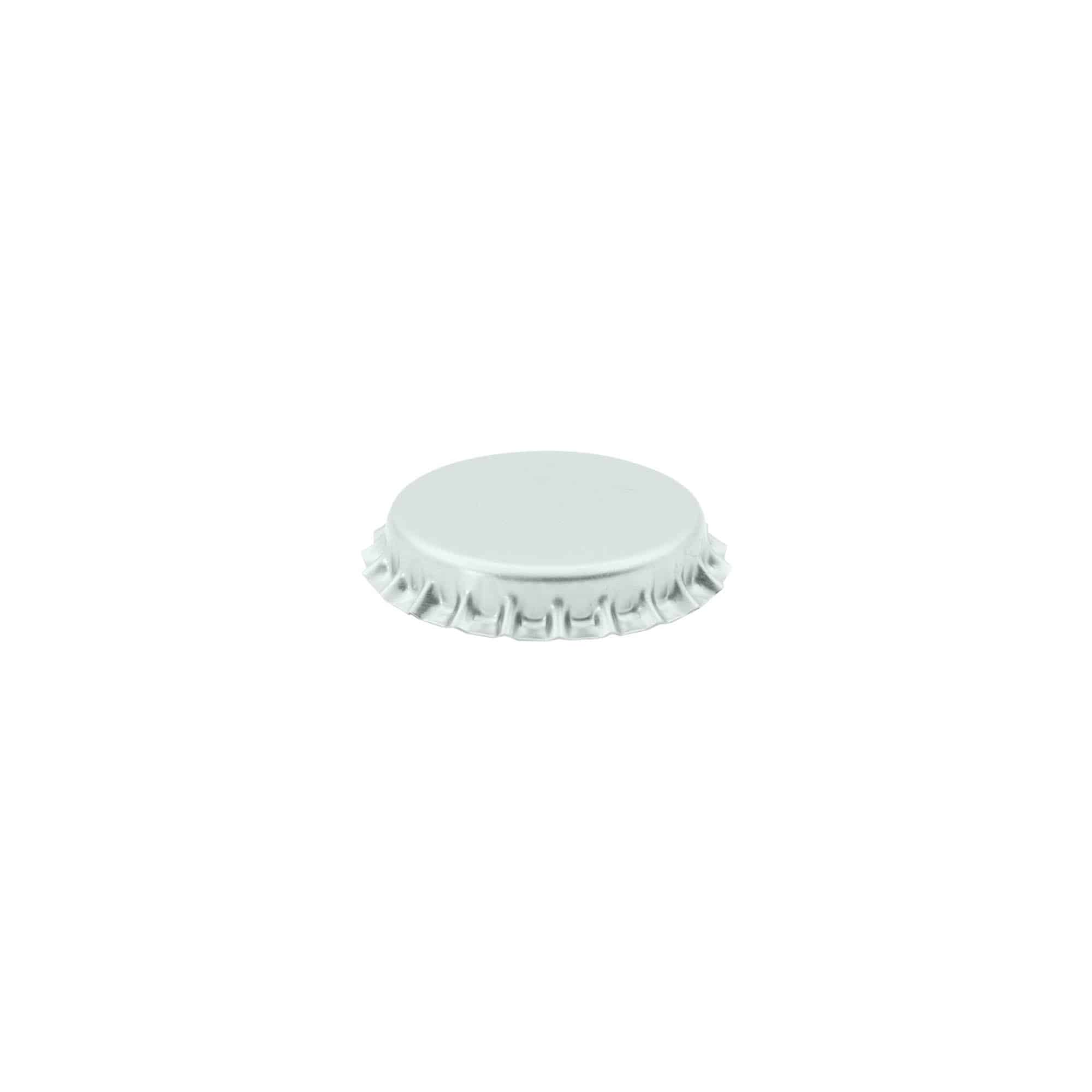 Crown caps 29 mm, metal, silver