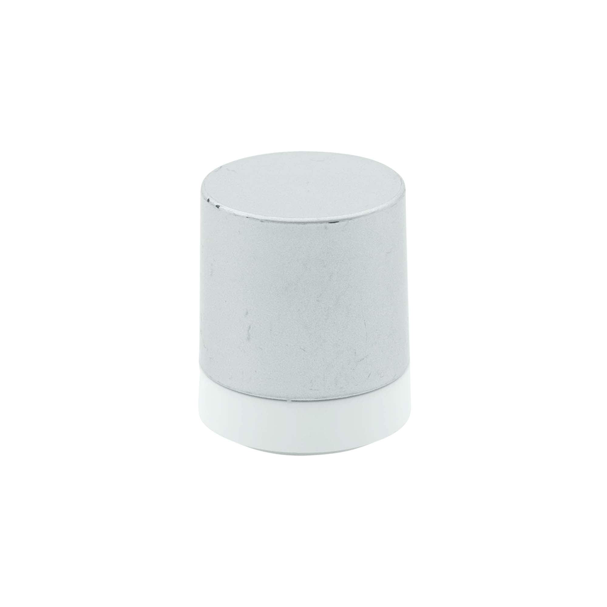 Airless Dispenser Pump Head 'Micro', PP Plastic, silver