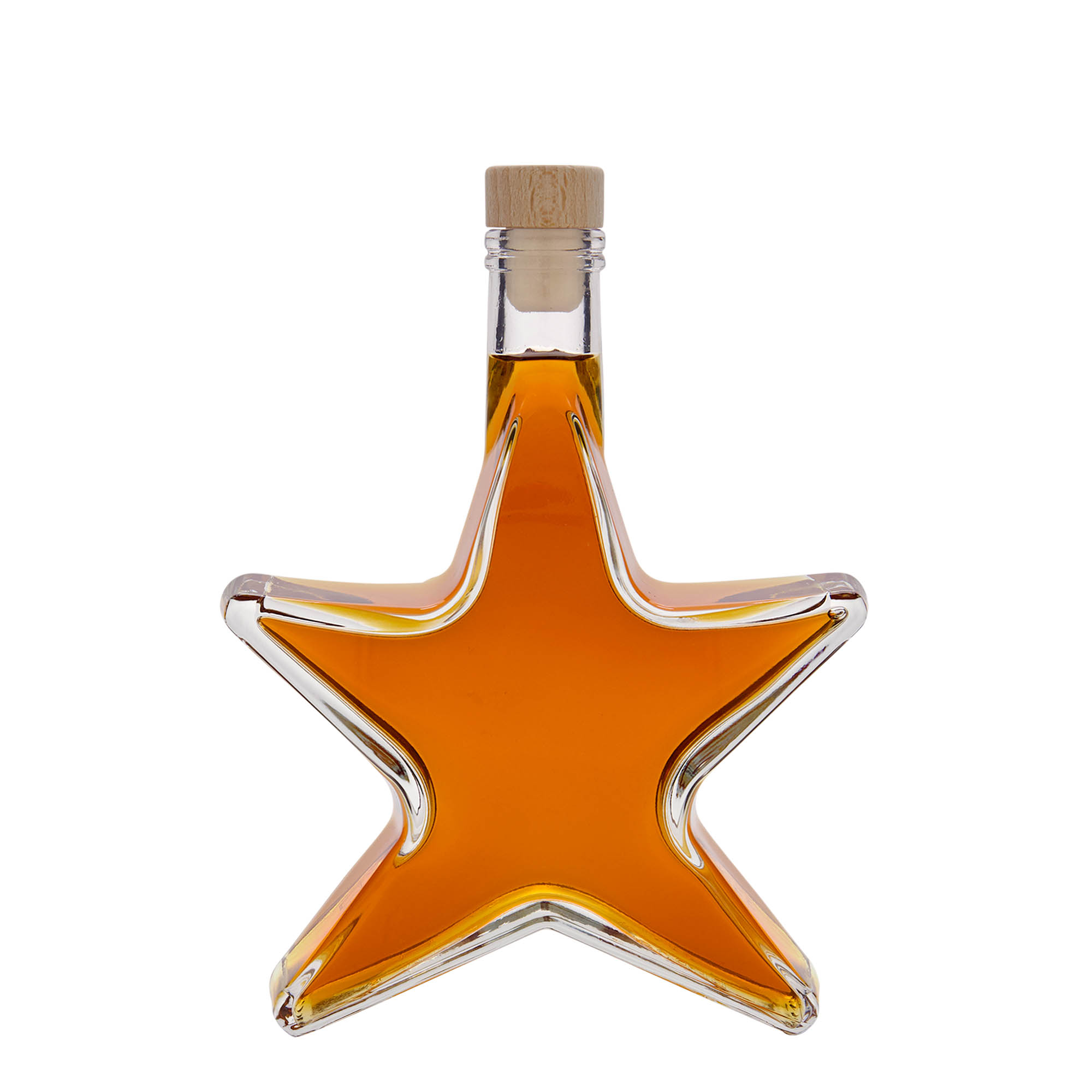 350 ml glass bottle 'Star', opening: cork