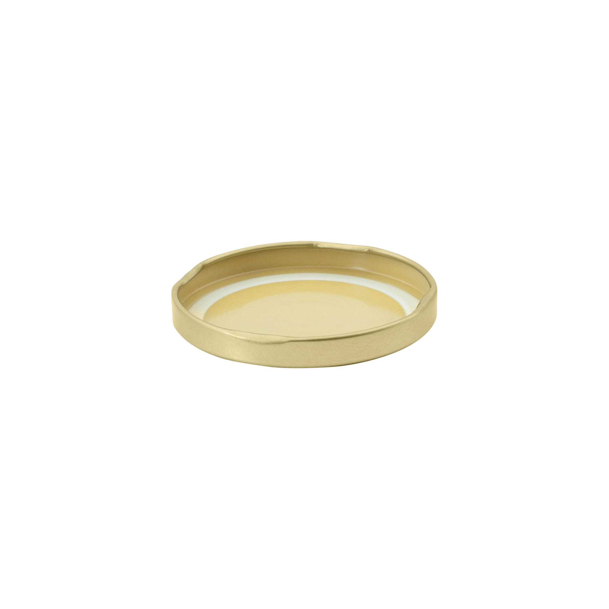 Twist-off lid, tinplate, gold, for opening: TO 66 Twist-off lid, tinplate, gold, for opening: TO 66