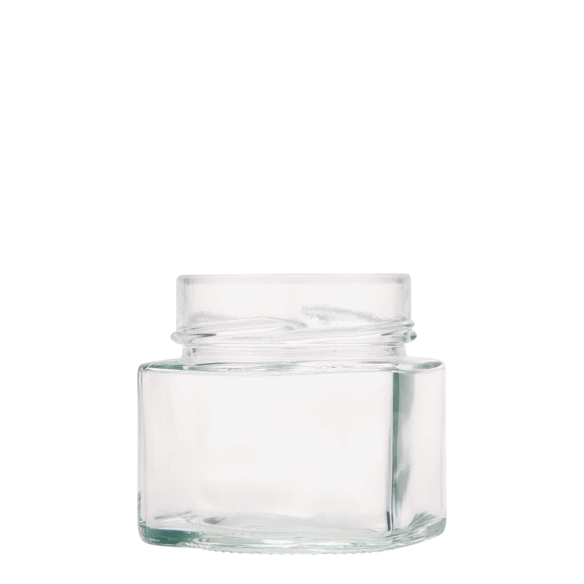 212 ml square glass ‘Kimba’, opening: Extra-Deep-Twist-off (EDTO 70)