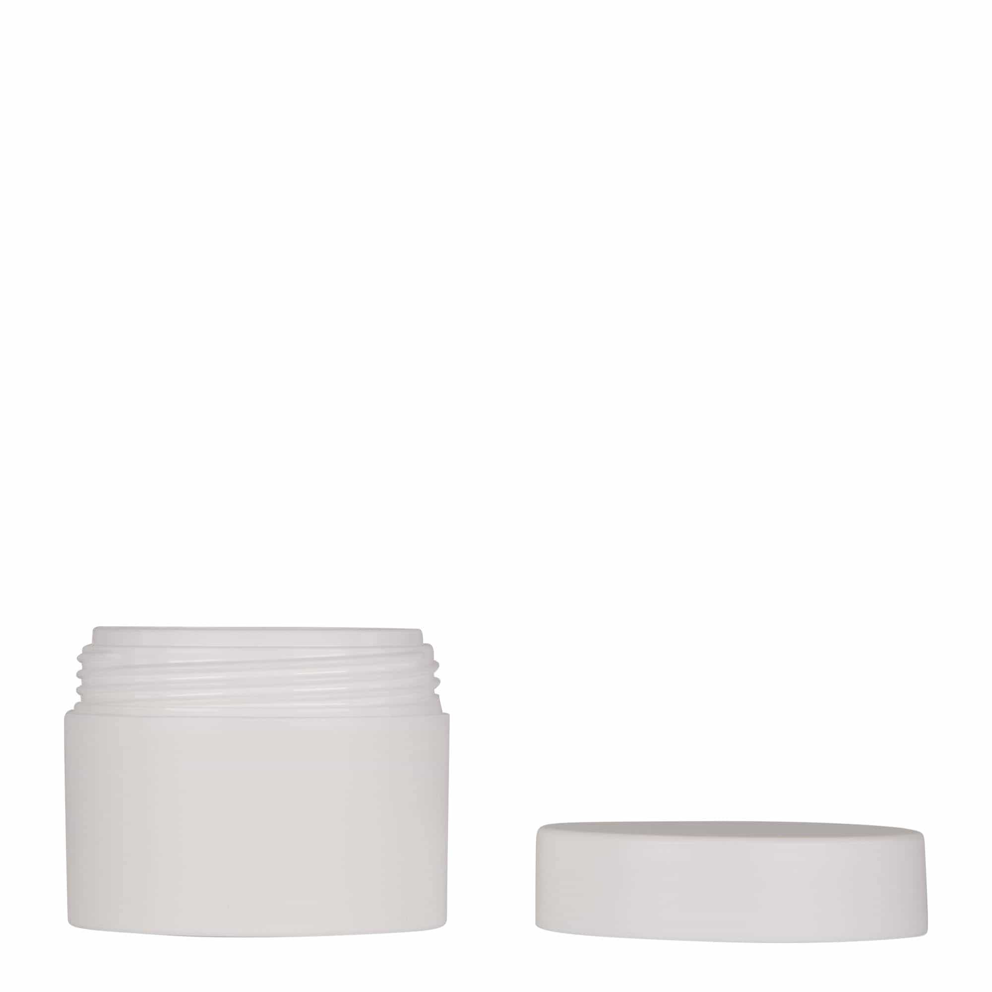 50 ml plastic jar 'Antonella', PP, white, closure: screw cap