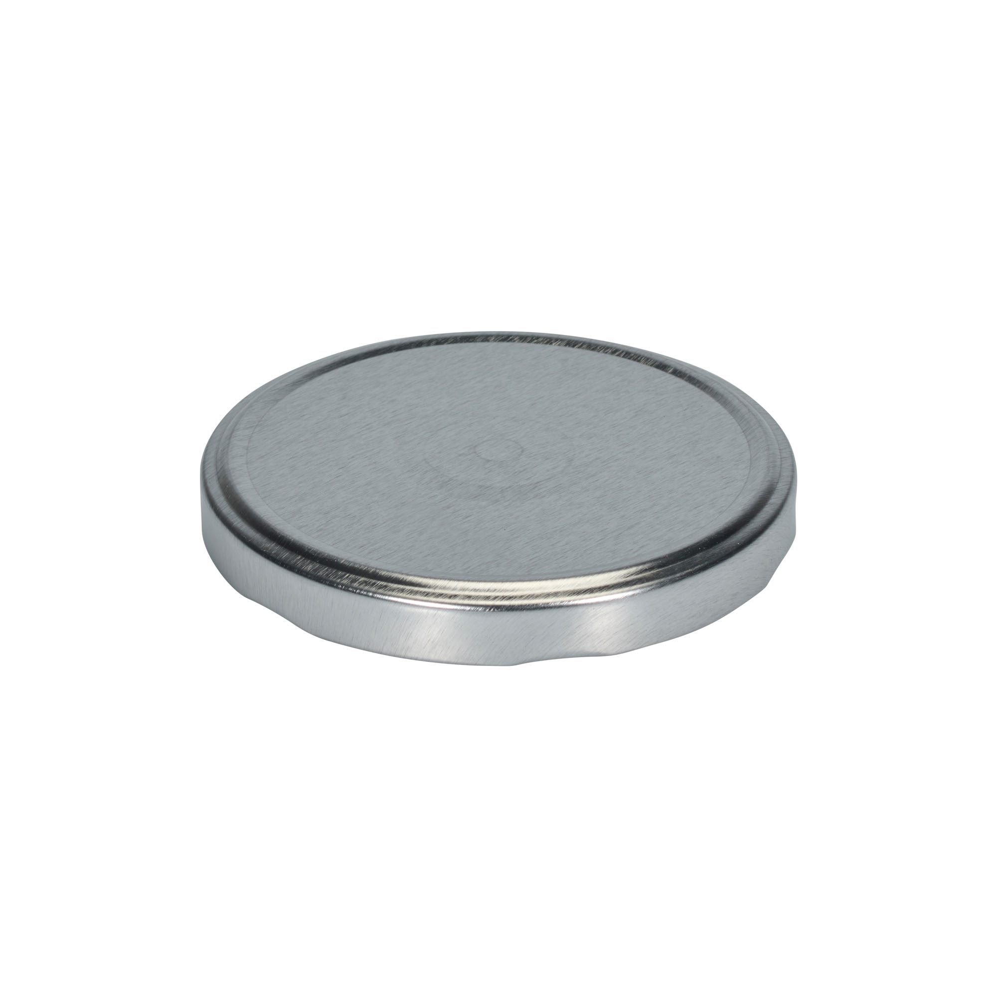 Twist-off lid, tinplate, silver, for opening: TO 100 Twist-off lid, tinplate, silver, for opening: TO 100