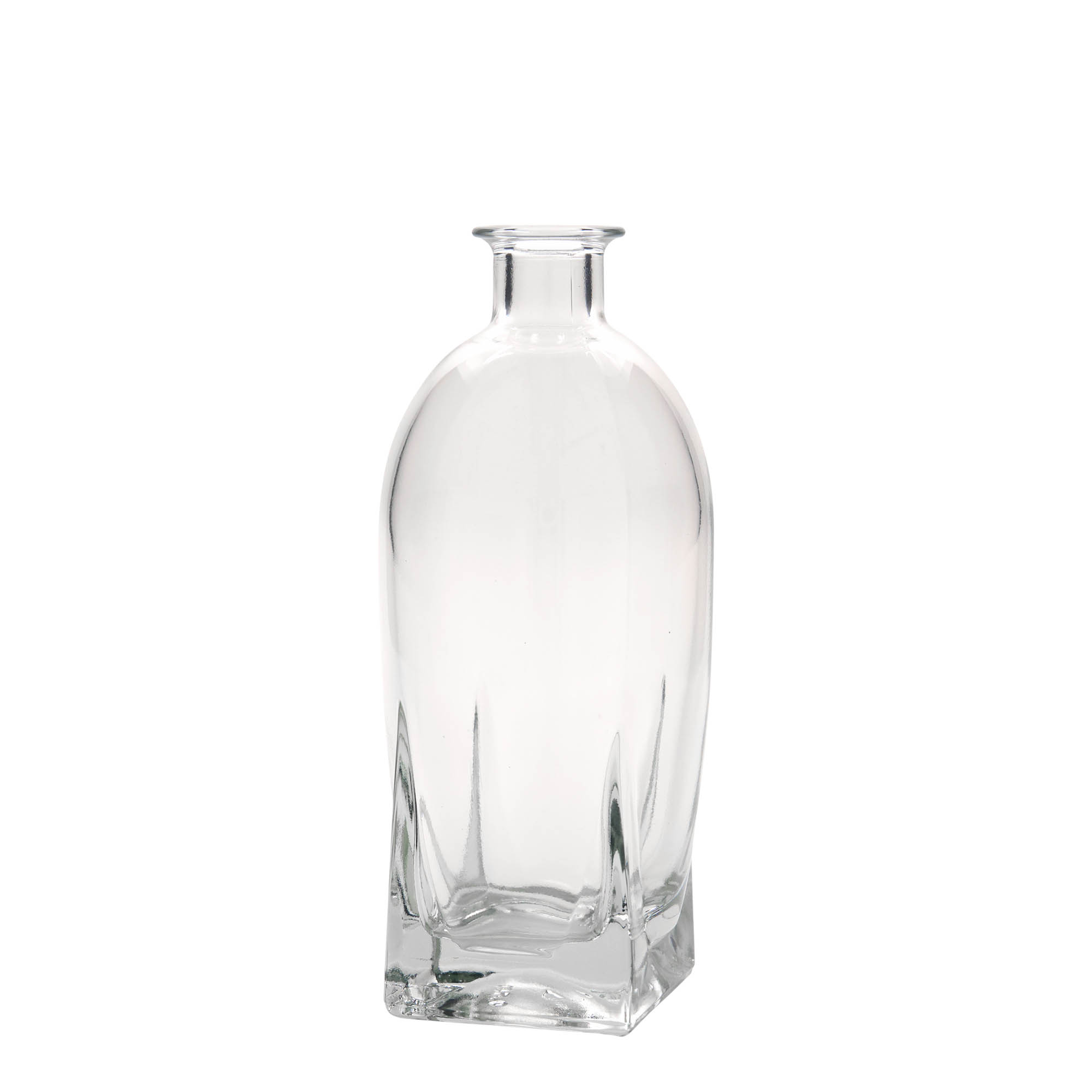 500 ml glass bottle 'Zino', square, opening: cork 500 ml glass bottle 'Zino', square, opening: cork