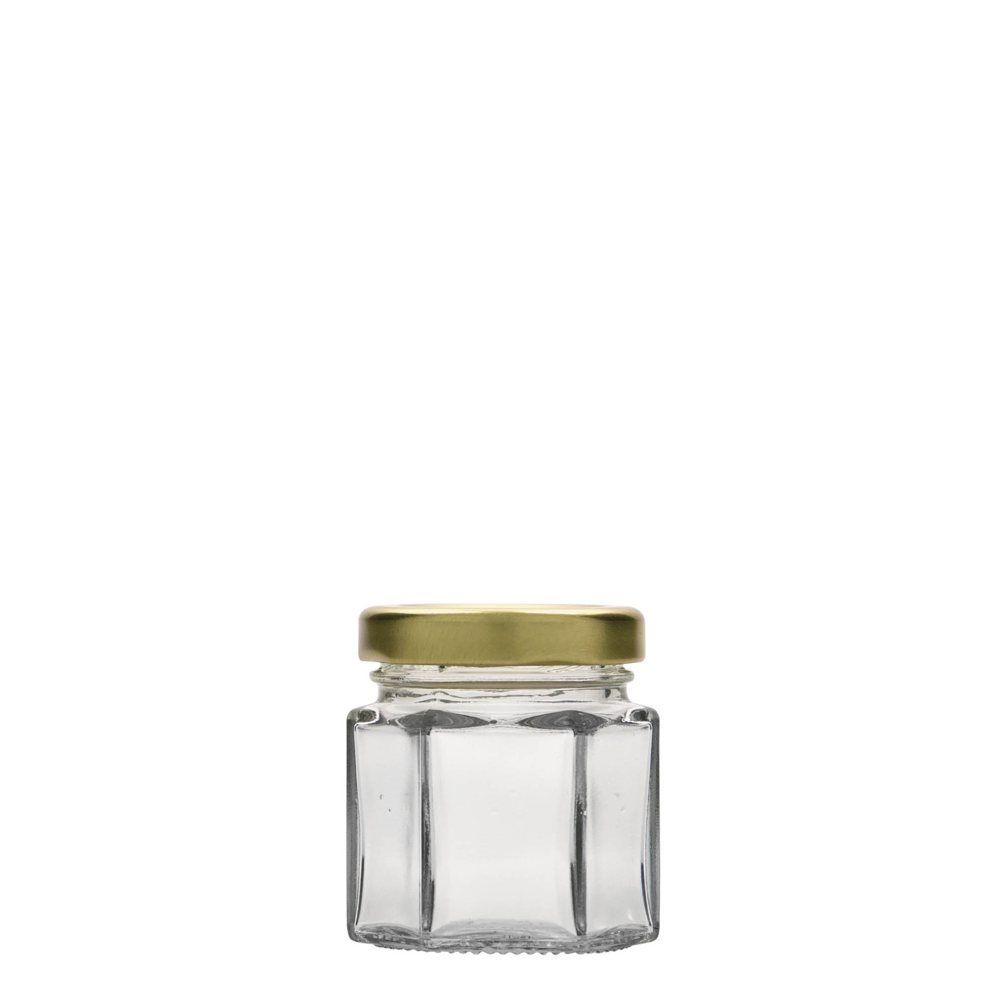 47 ml hexagonal glass, opening: twist-off (TO 43) 47 ml hexagonal glass, opening: twist-off (TO 43)