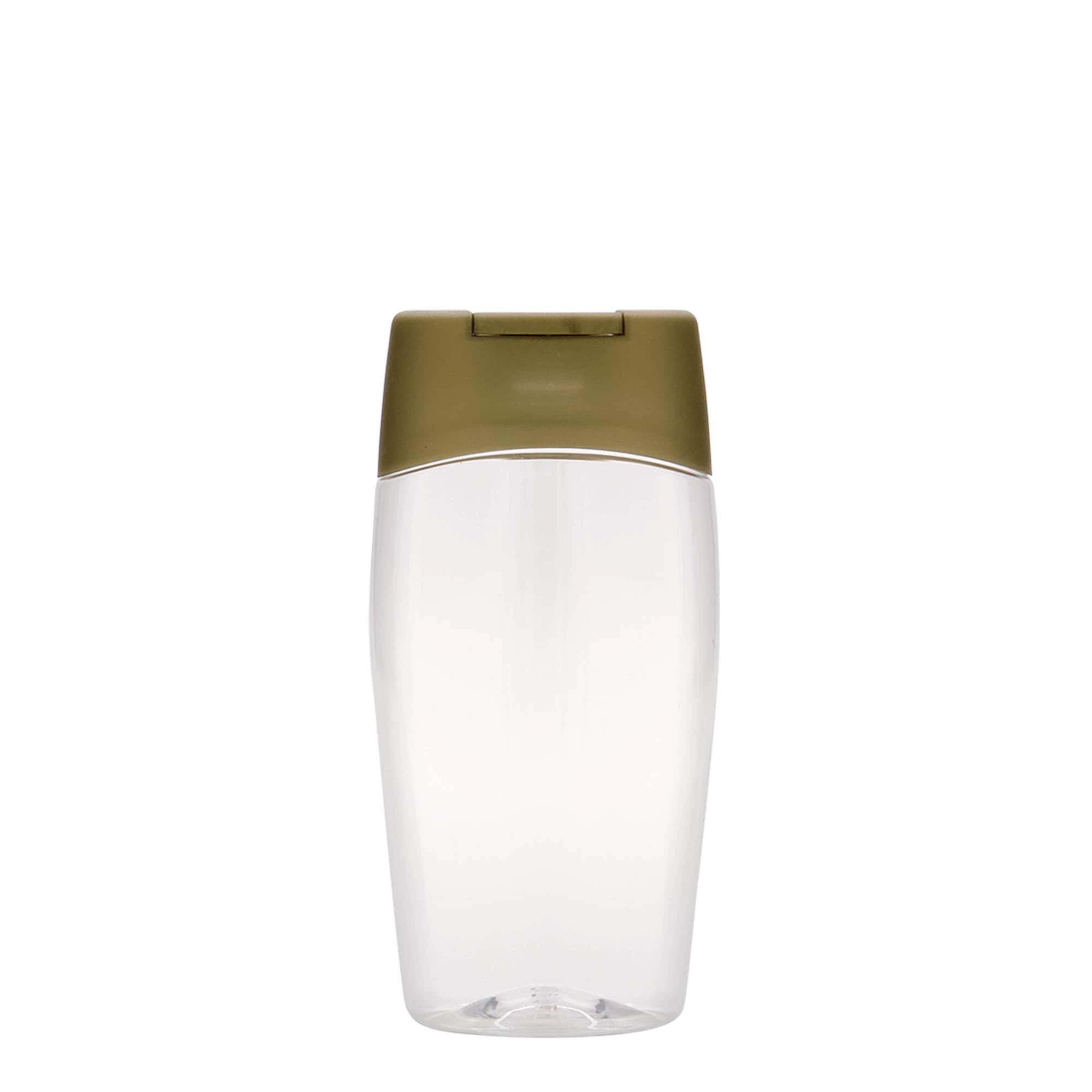 200 ml PET bottle ‘Squeeze’, oval, plastic