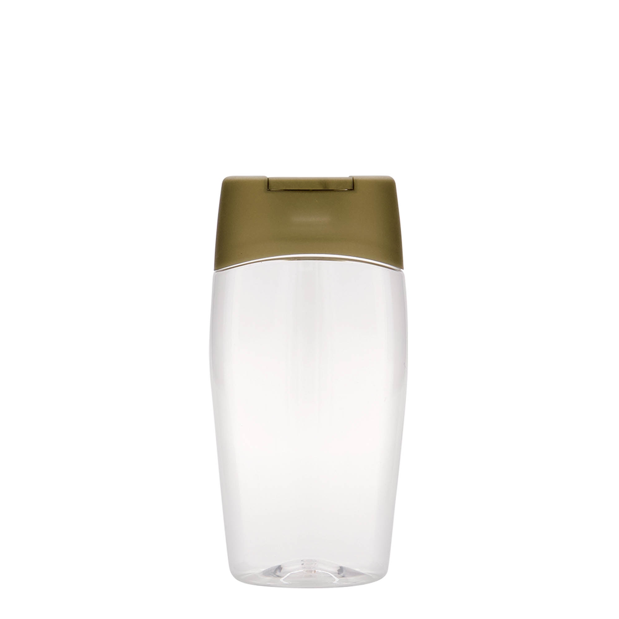 200 ml PET bottle ‘Squeeze’, oval, plastic