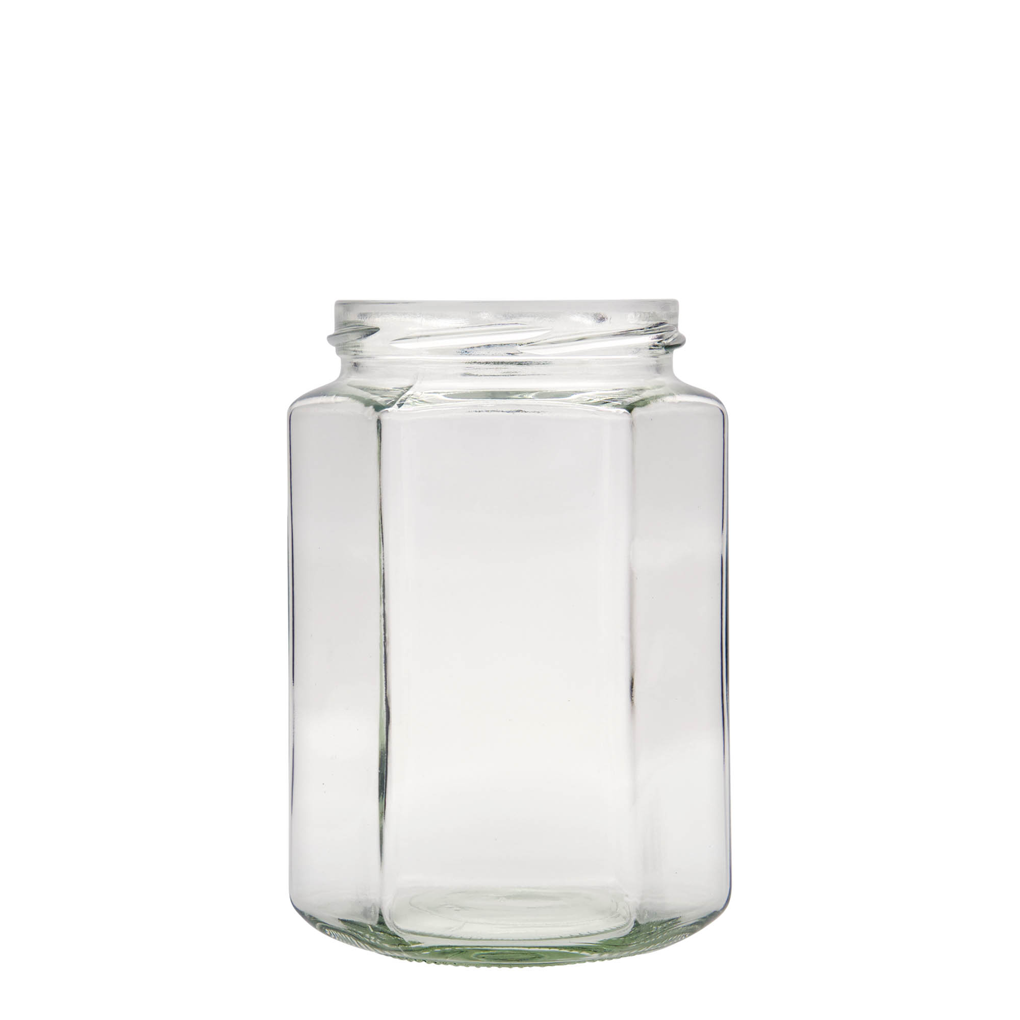 770 ml hexagonal jar, opening: Twist-off (TO 82)