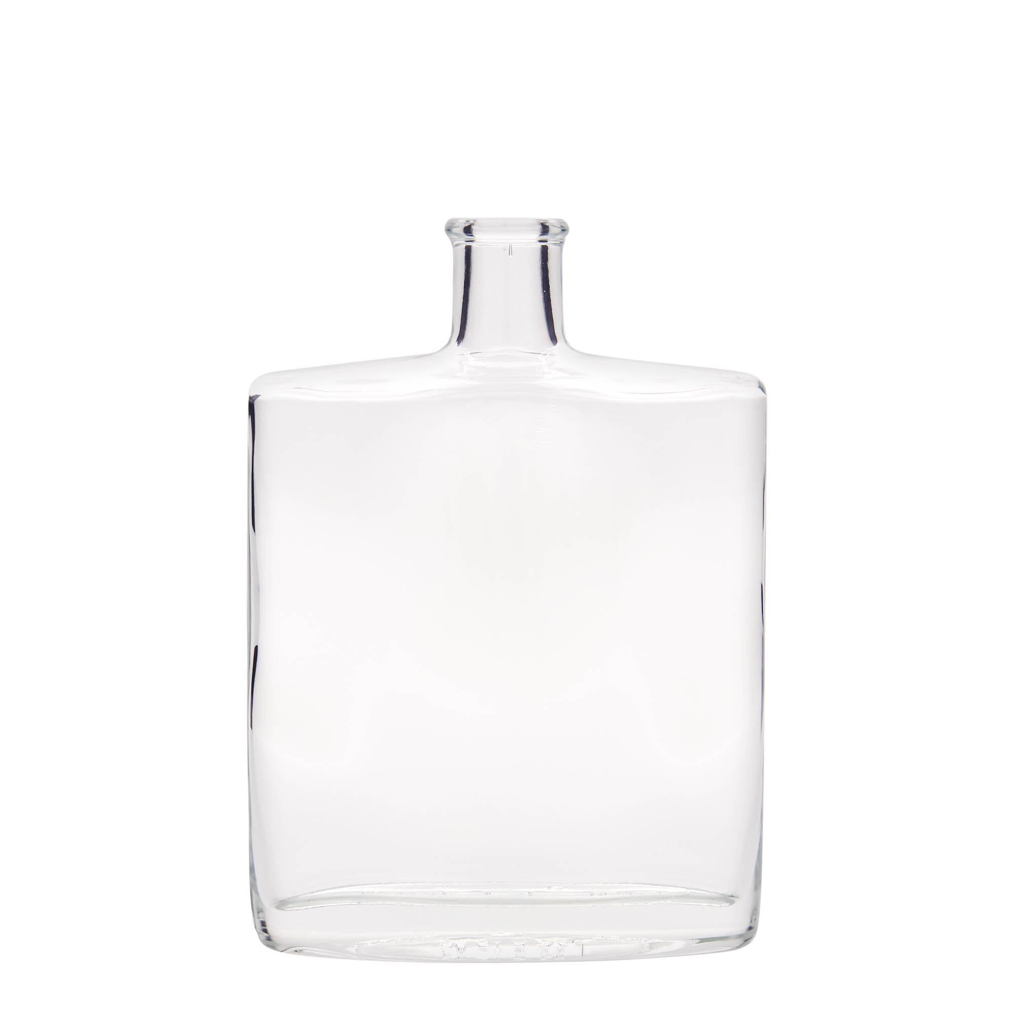 500 ml glass bottle 'Zorbas', oval, opening: cork