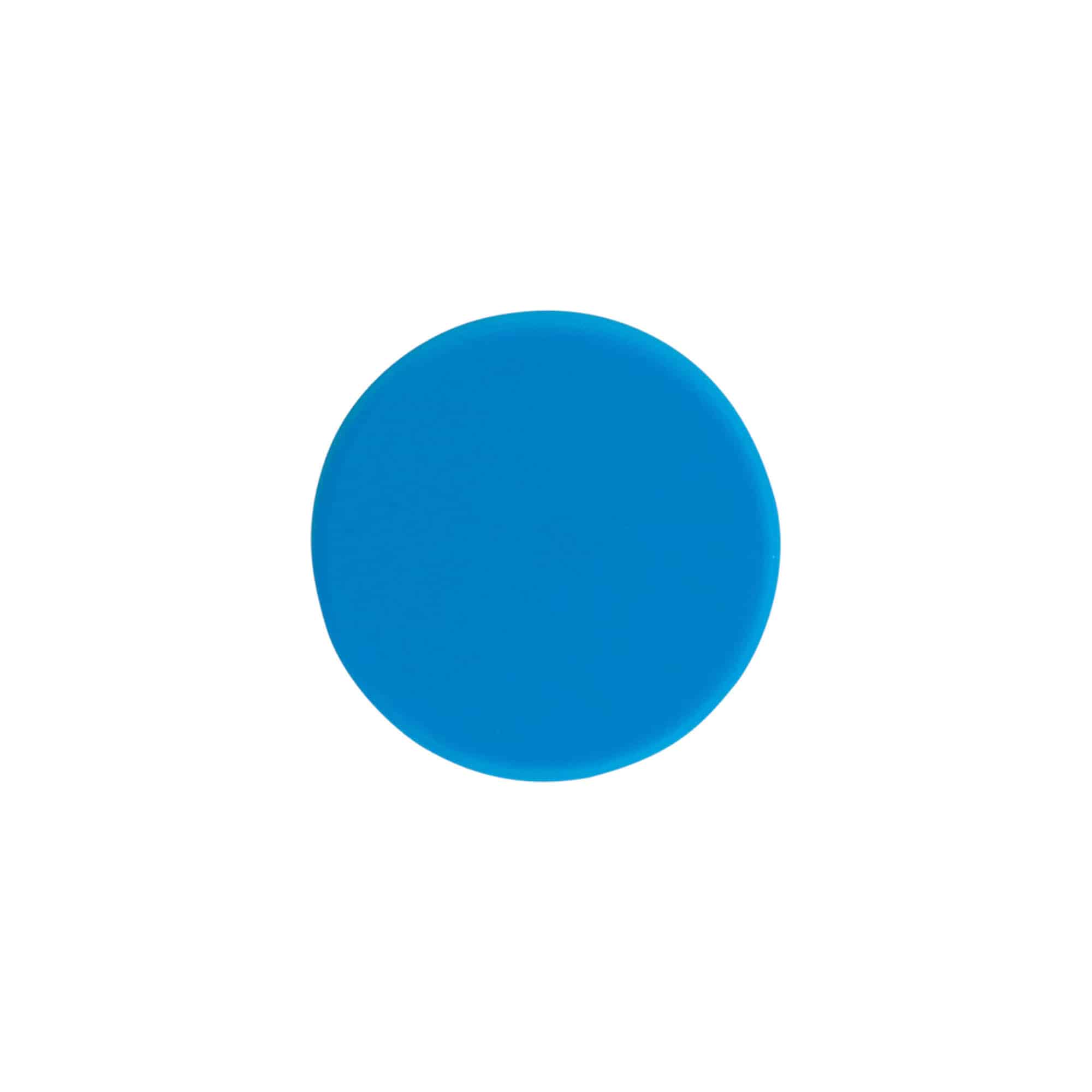 Screw cap, ABS plastic, water blue, for opening: GPI 33/400