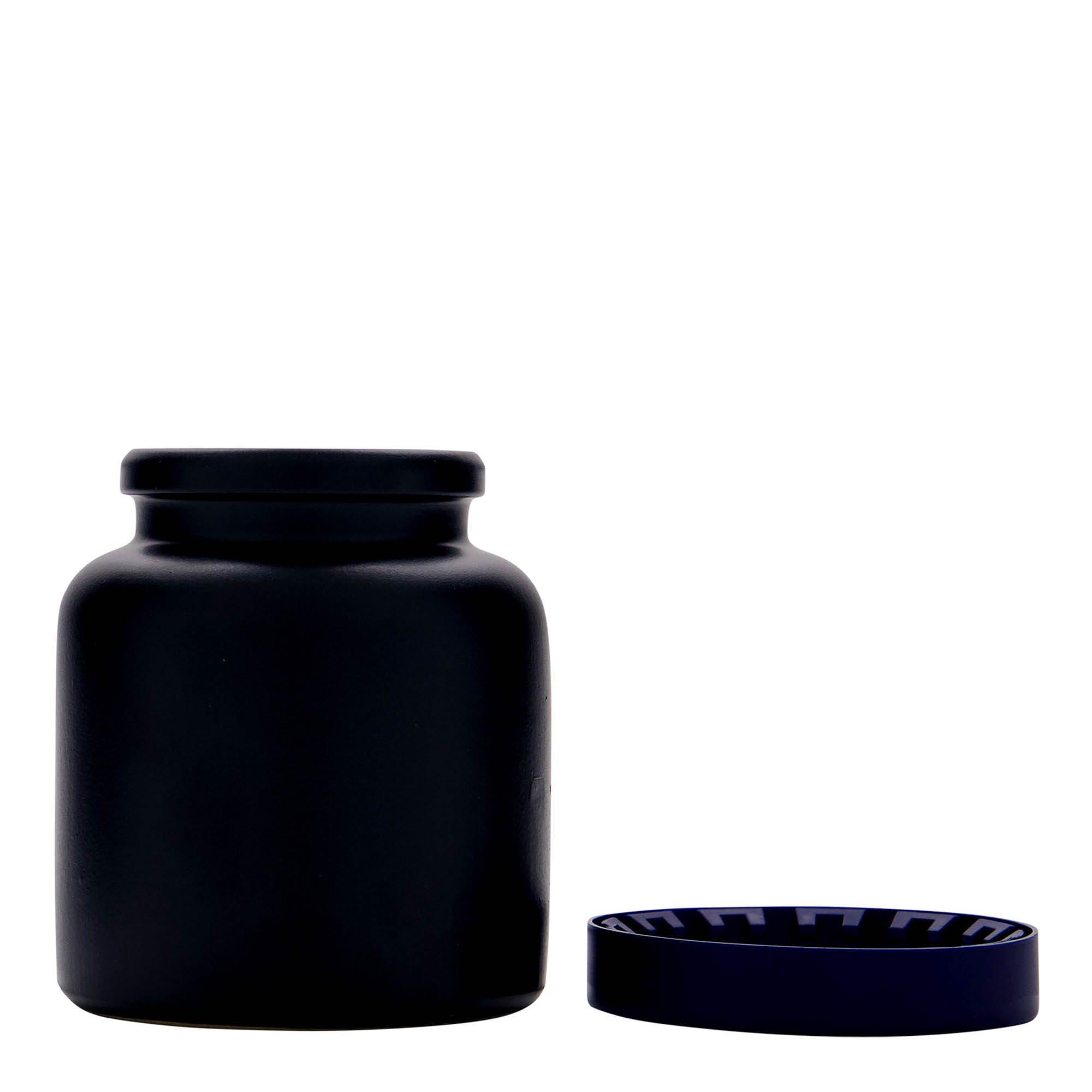 270 ml stoneware pot, ceramic, black, opening: slip lid 270 ml stoneware pot, ceramic, black, opening: slip lid