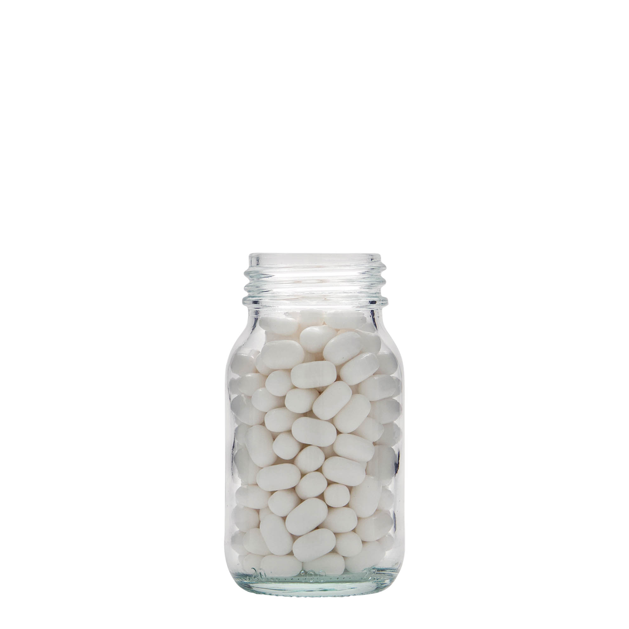 100 ml wide-neck glass, opening: DIN 40 100 ml wide-neck glass, opening: DIN 40