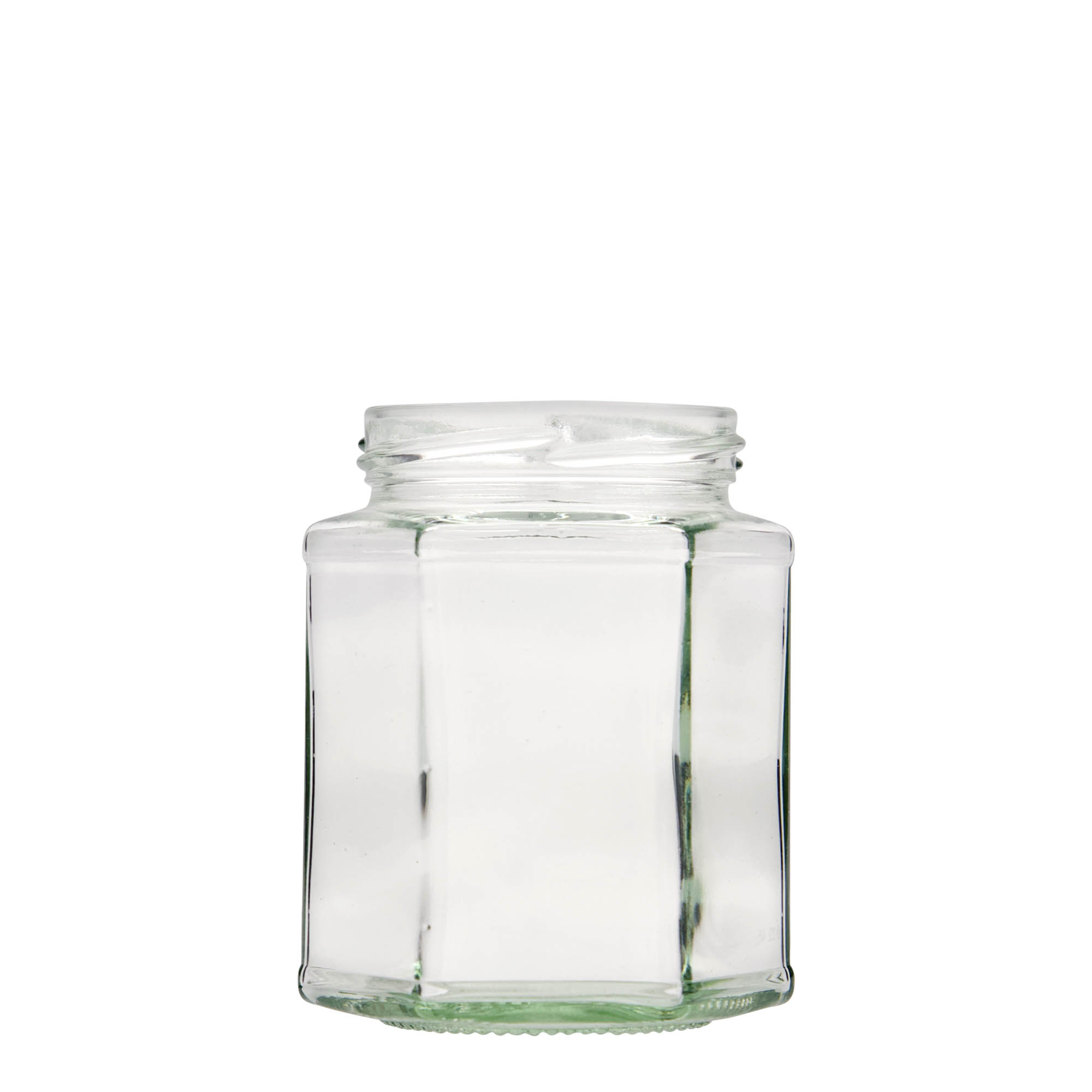 324 ml hexagonal glass, opening: twist-off (TO 66) 324 ml hexagonal glass, opening: twist-off (TO 66)