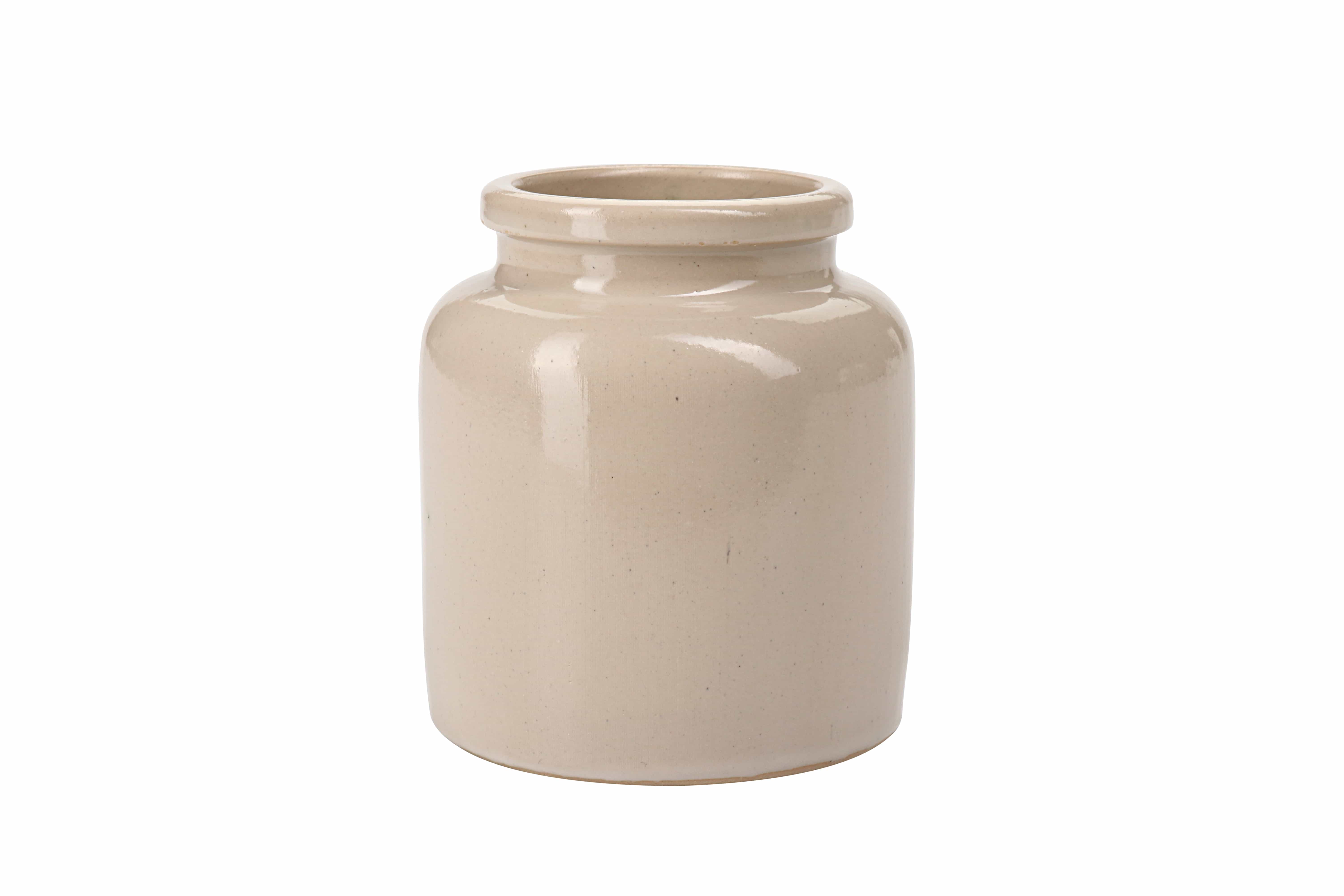 270 ml stoneware pot, ceramic, beige, opening: slip lid