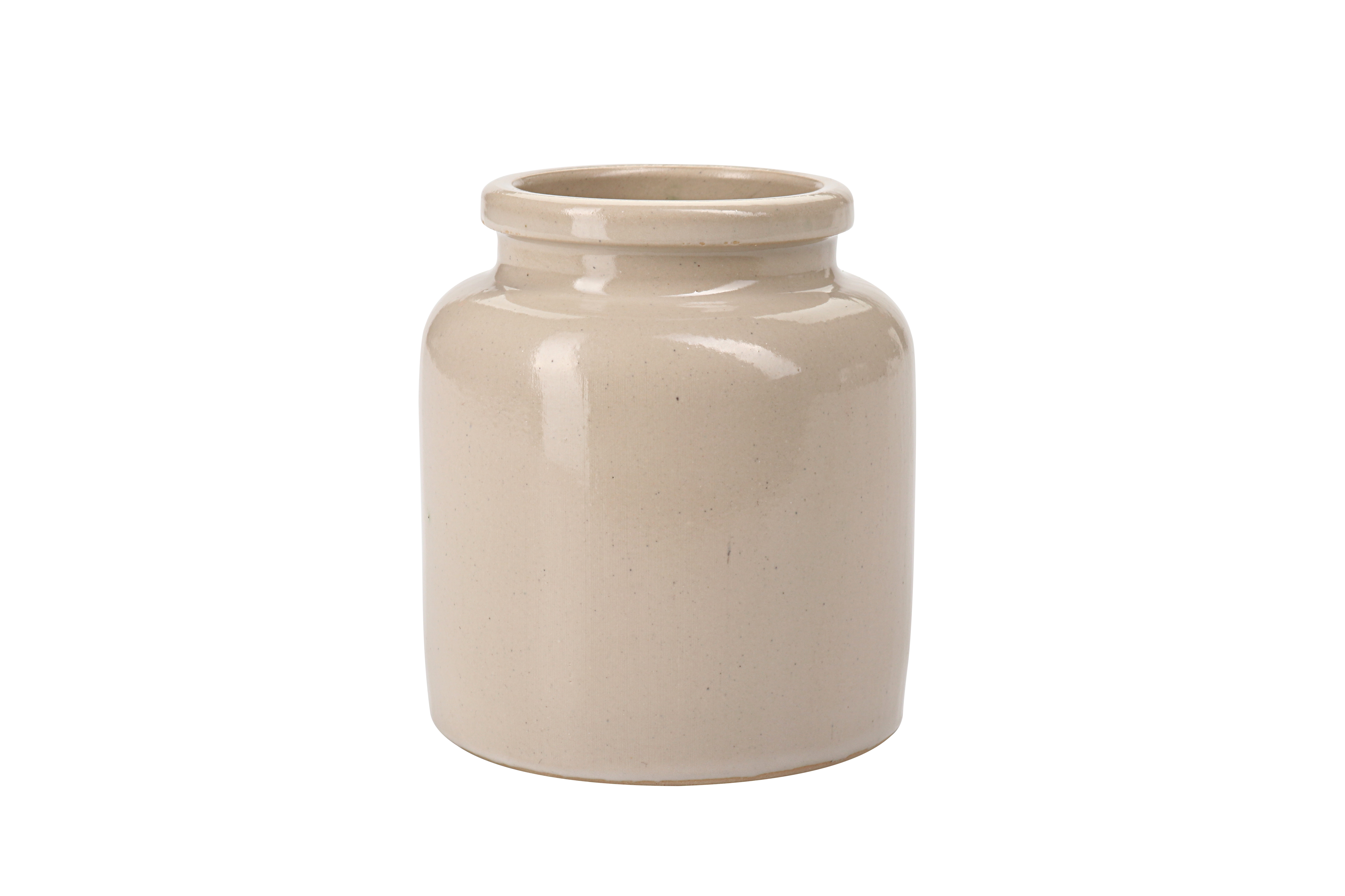 270 ml stoneware pot, ceramic, beige, opening: slip lid