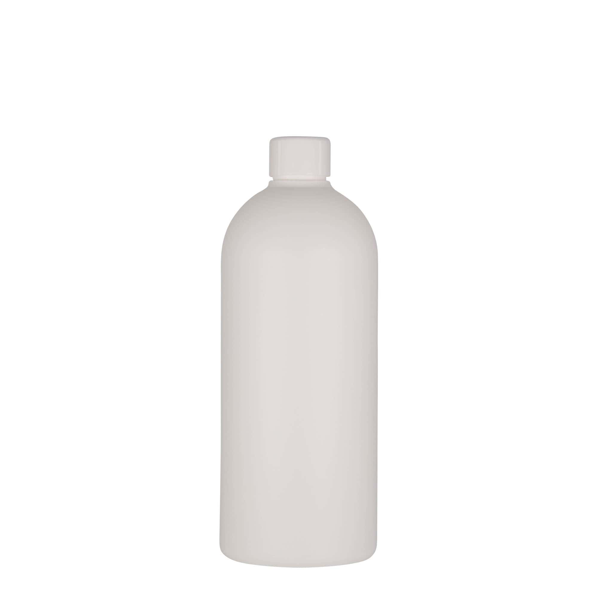 500 ml plastic bottle 'Tuffy', HDPE, white, closure: GPI 24/410
