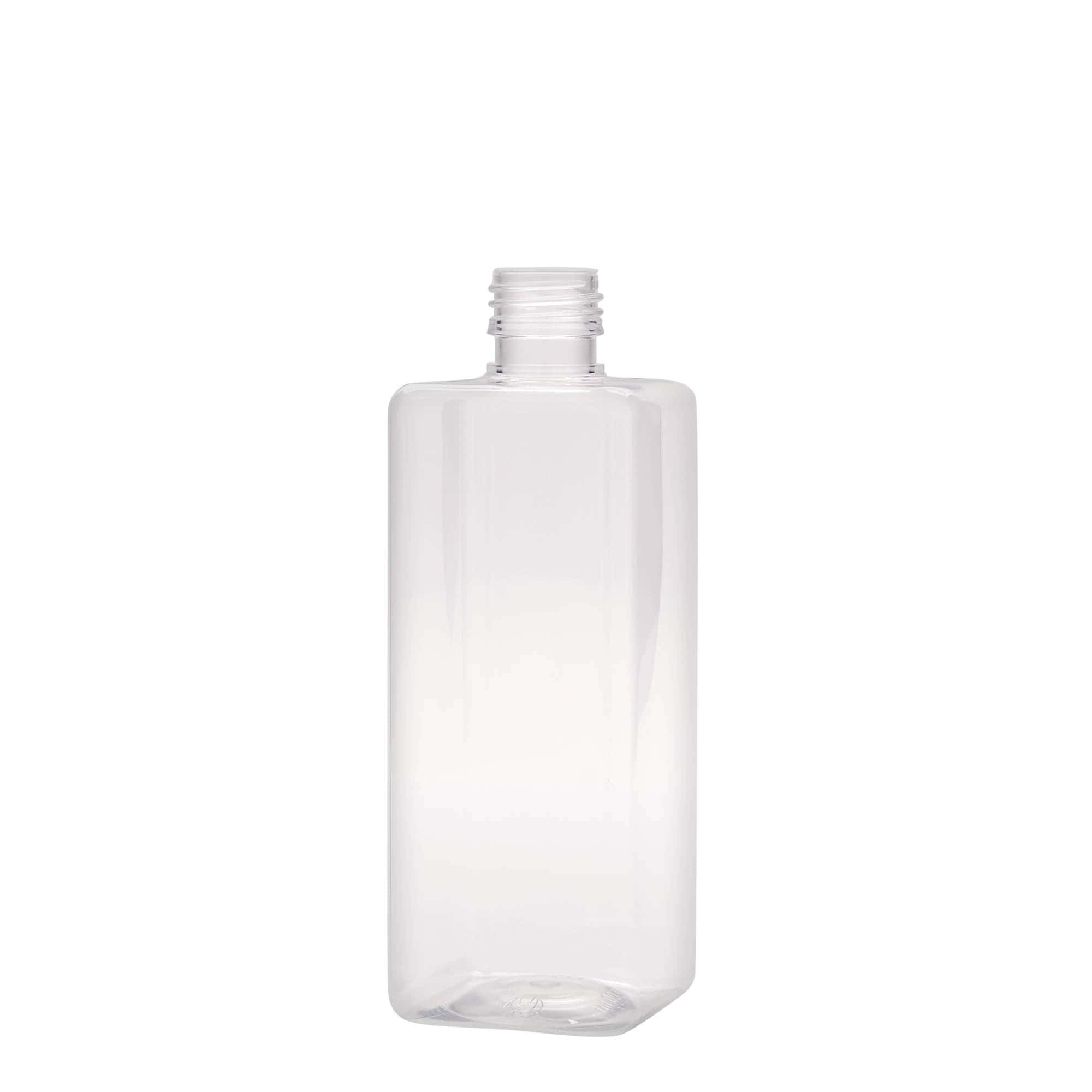 500 ml PET bottle 'Karl', square, plastic, opening: PP 28 500 ml PET bottle 'Karl', square, plastic, opening: PP 28