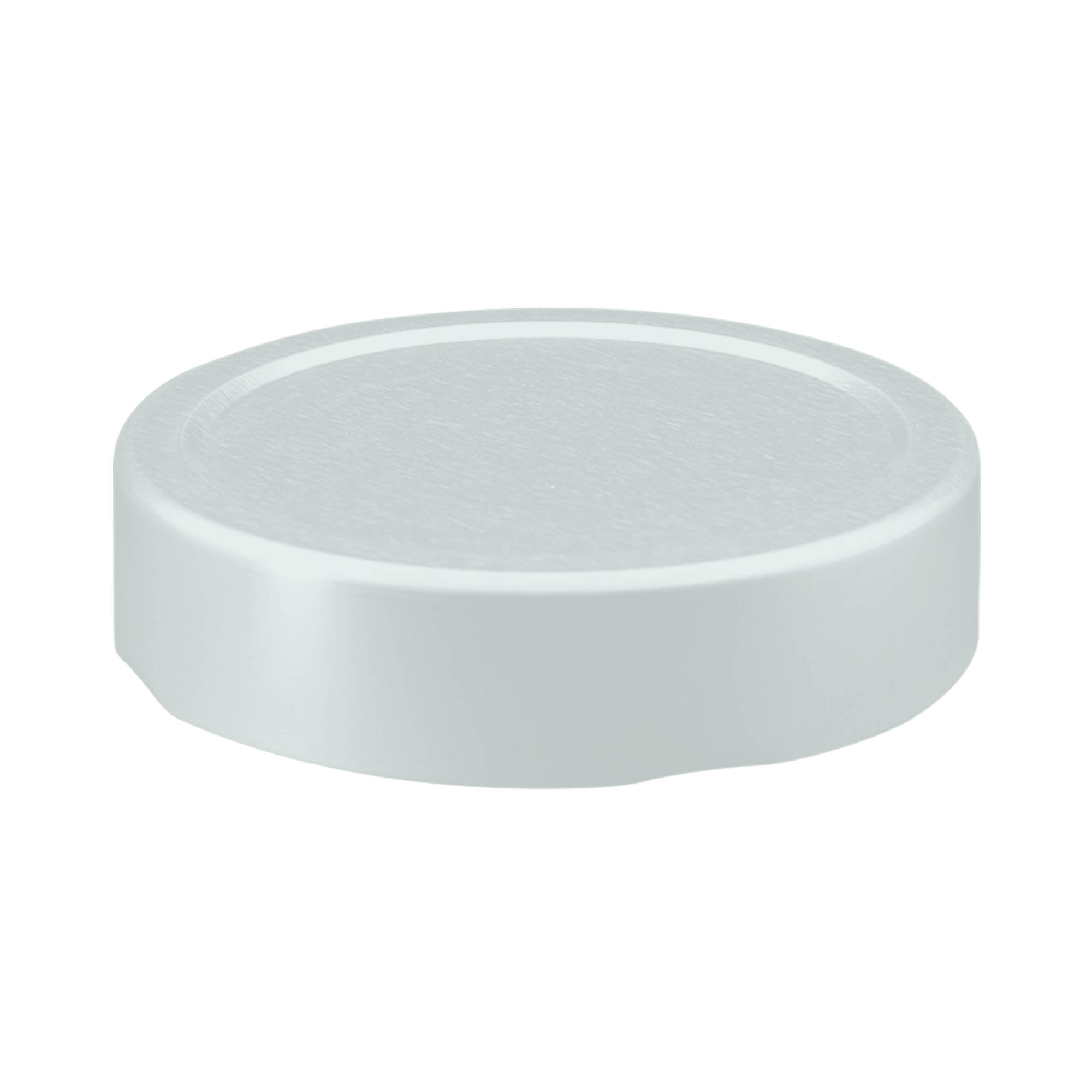 Extra deep twist-off lid, metal, silver, for opening: EDTO70