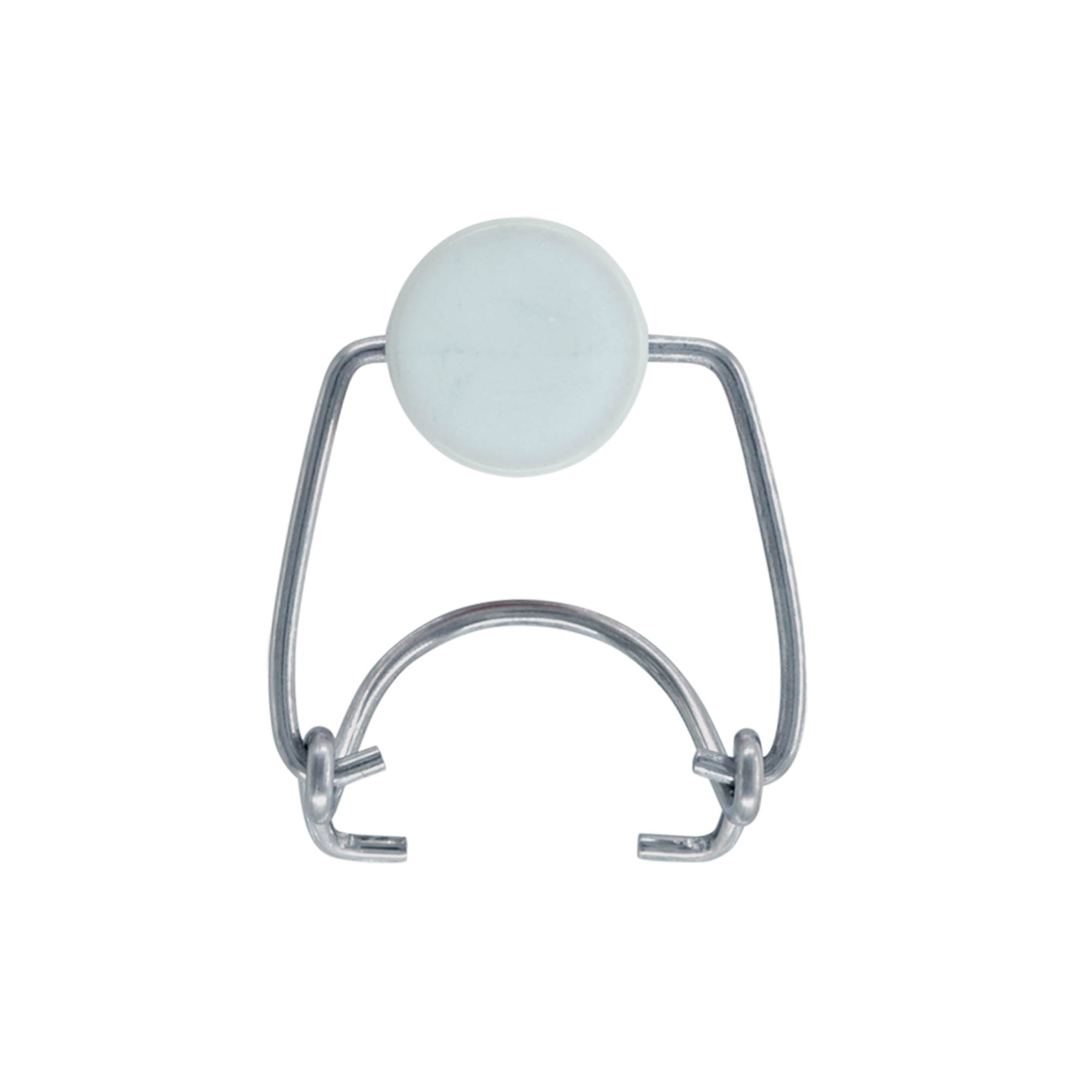 Standard clip lock, plastic, red-white