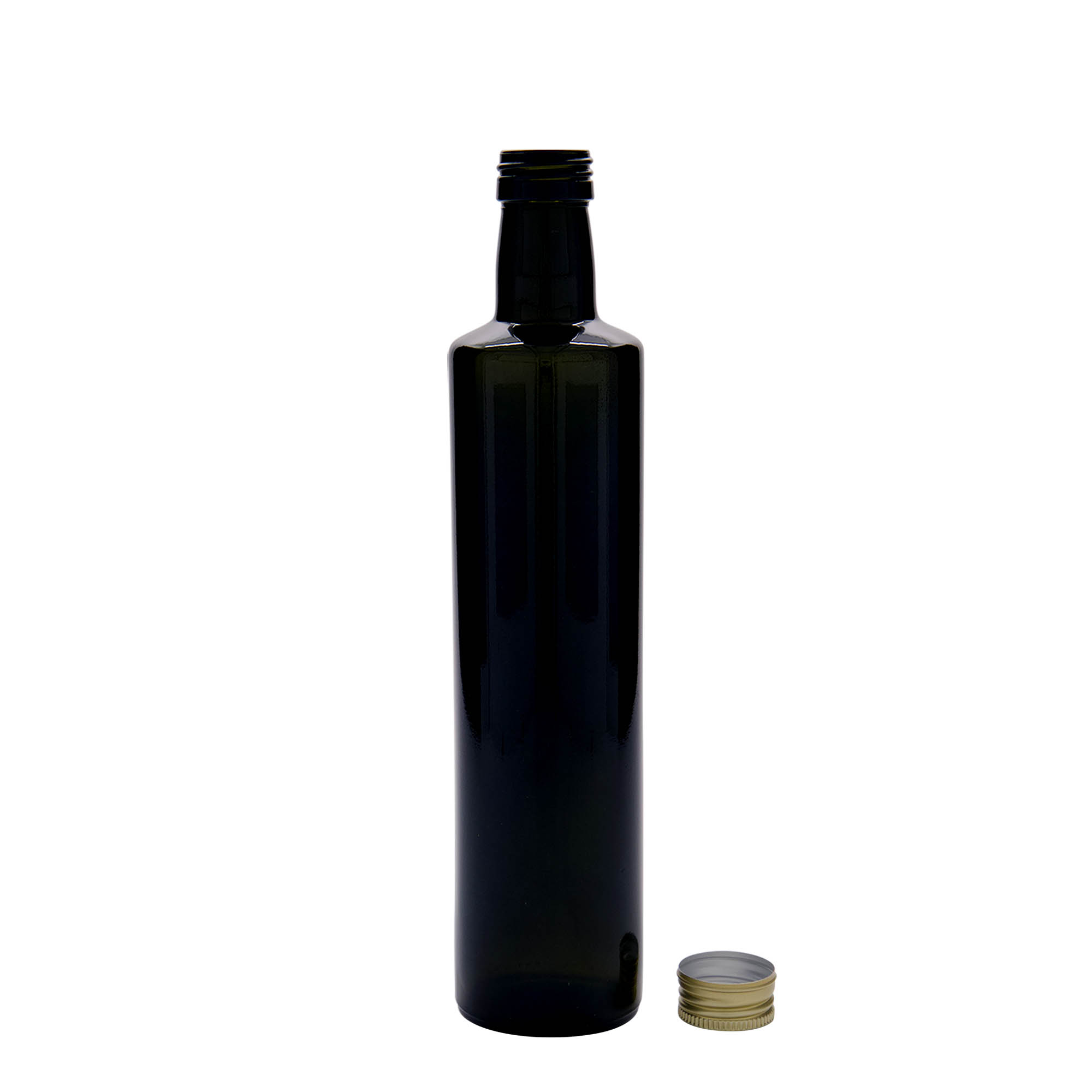 500 ml glass bottle 'Dorica', antique green, opening: PP 31.5 500 ml glass bottle 'Dorica', antique green, opening: PP 31.5