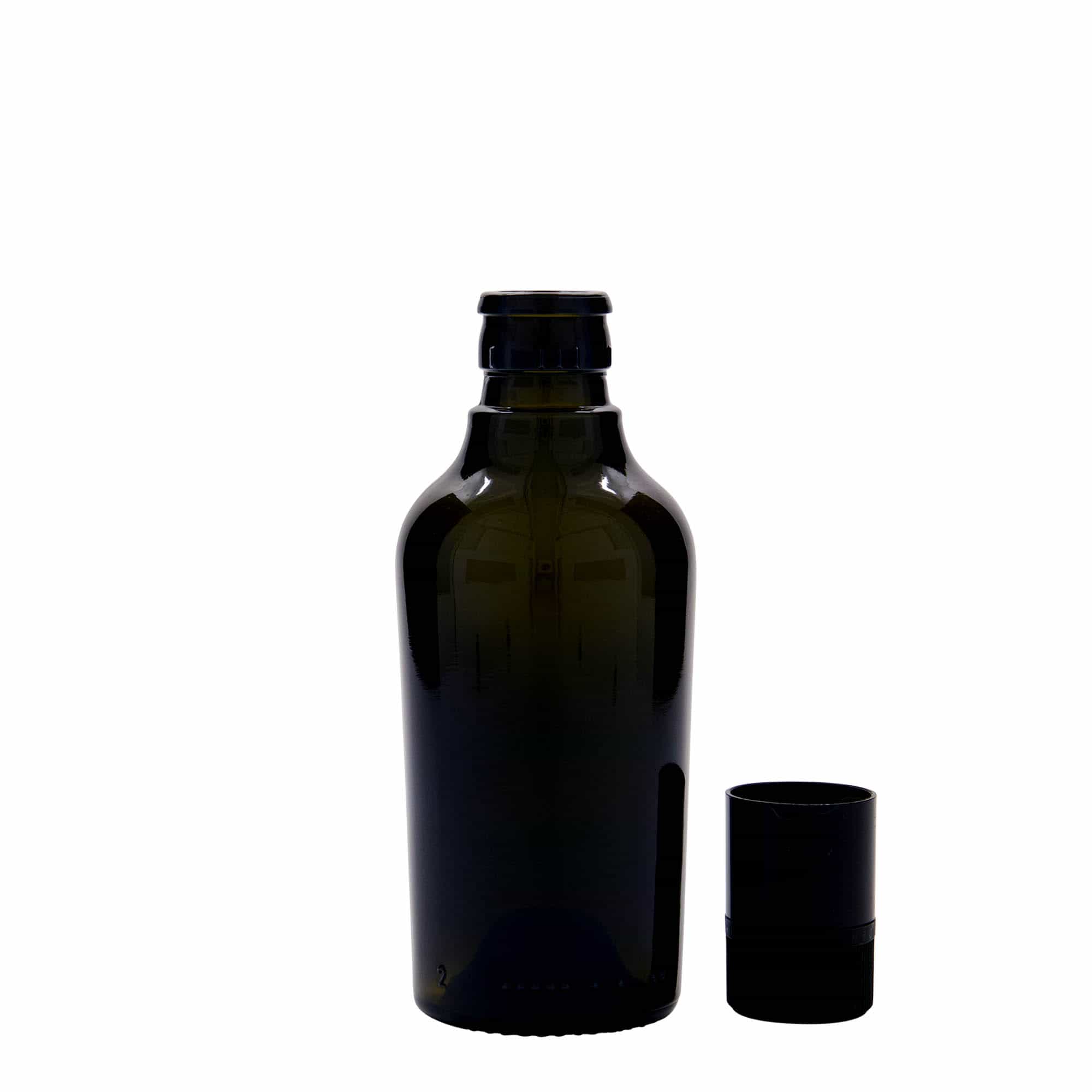 250 ml oil/vinegar bottle 'Oleum', glass, antique green, closure: DOP