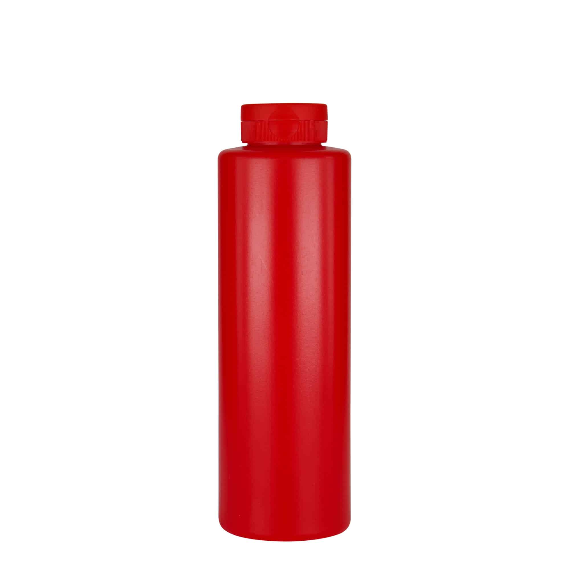 500 ml condiment bottle, LDPE plastic, red, closure: GPI 38/400