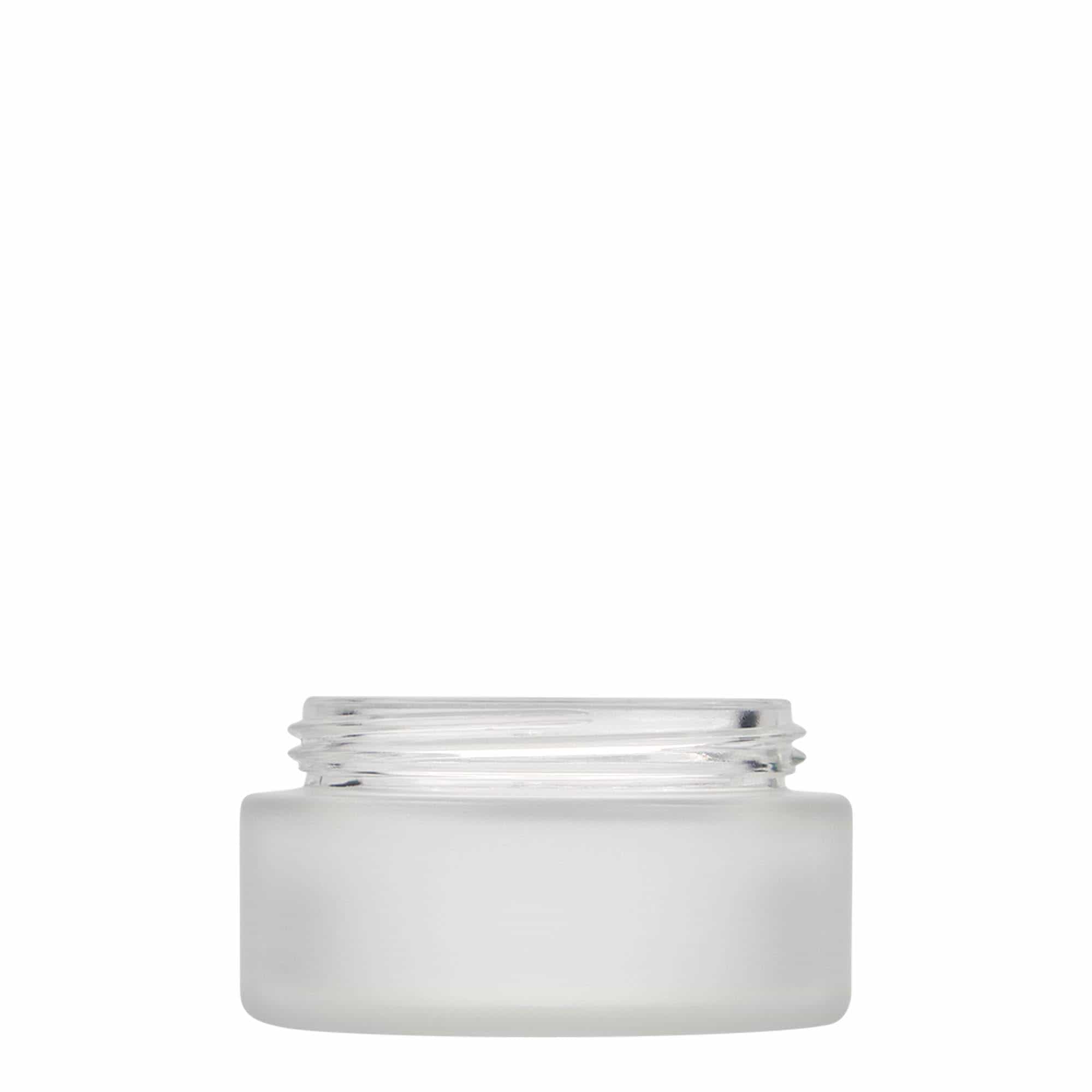 100 ml jar 'Platinum Edition', glass, frosted, opening: screw cap