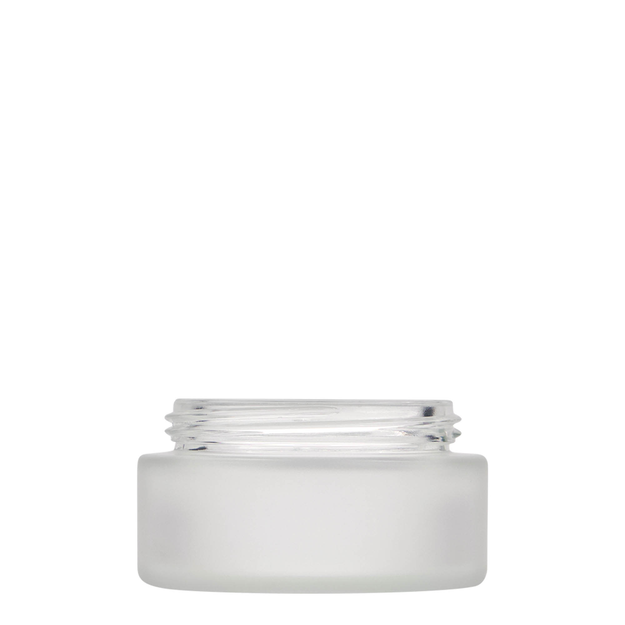 100 ml jar ‘Platinum Edition’, glass, frosted, opening: screw cap
