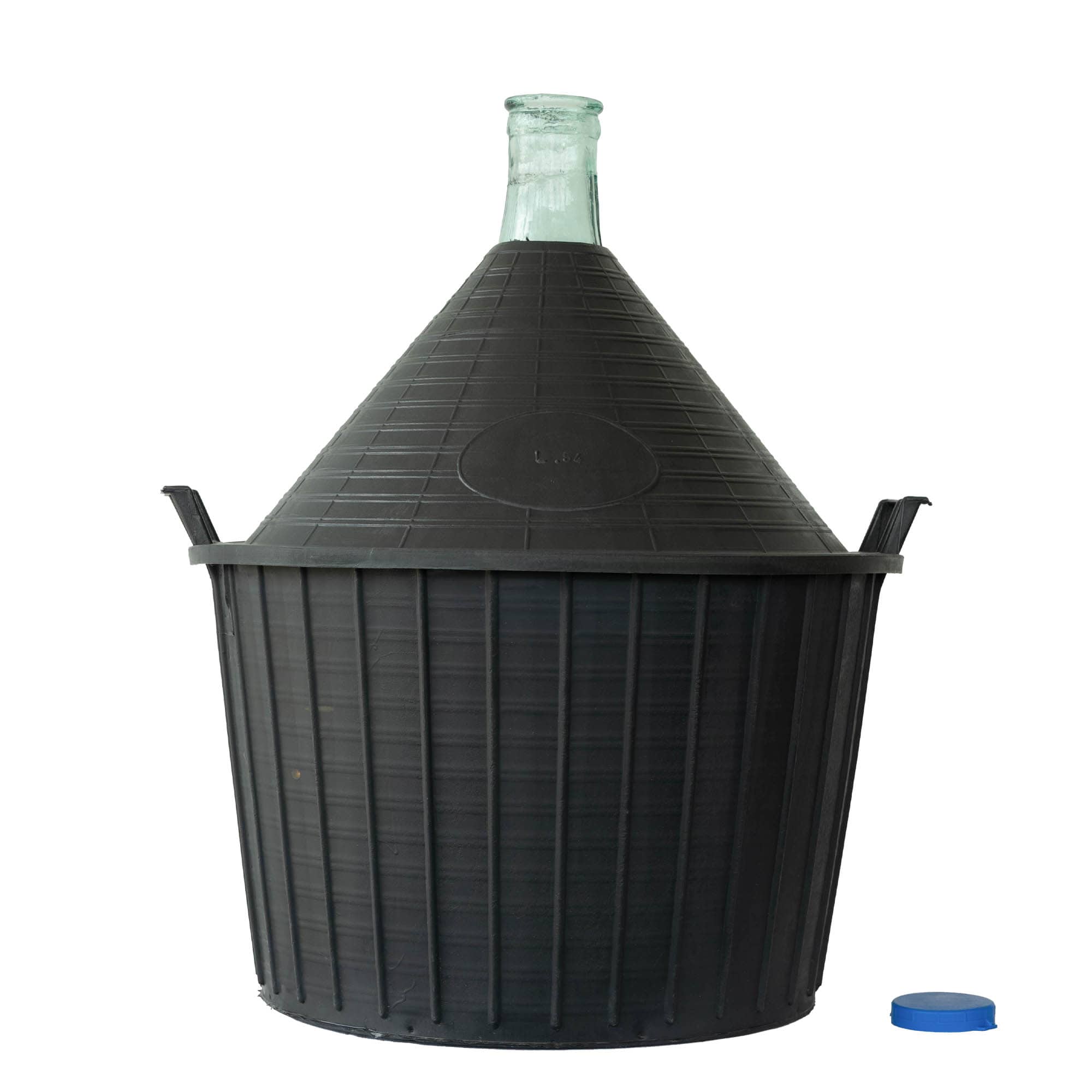54 l long-necked cylinder, glass, opening: slip lid