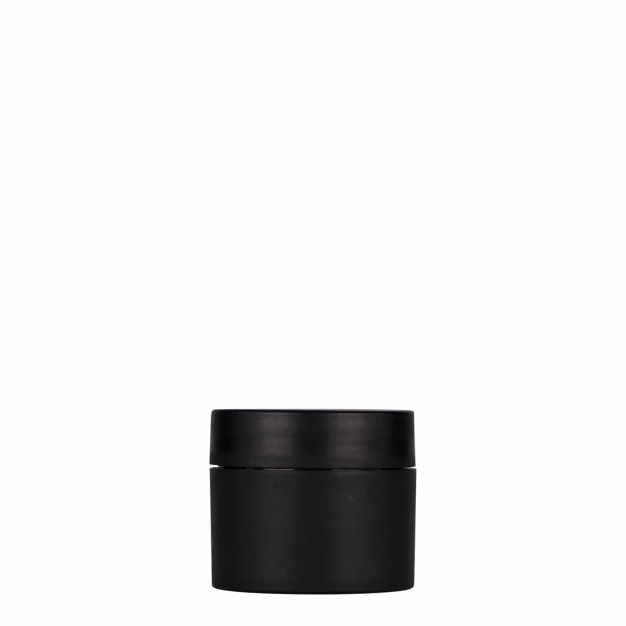 30 ml plastic jar 'Antonella', PP, black, closure: screw cap