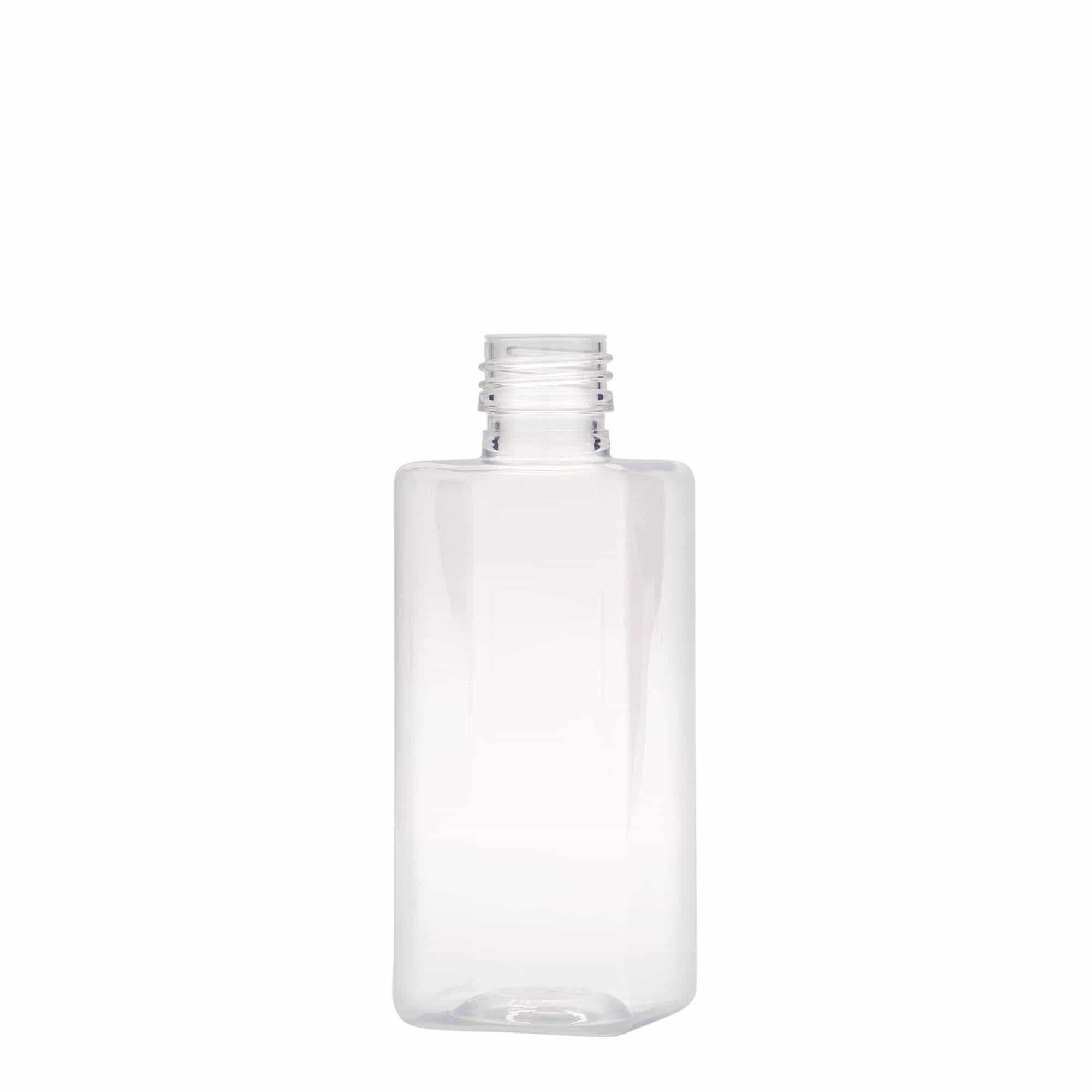 250 ml PET bottle 'Karl', square, plastic, closure: PP 28
