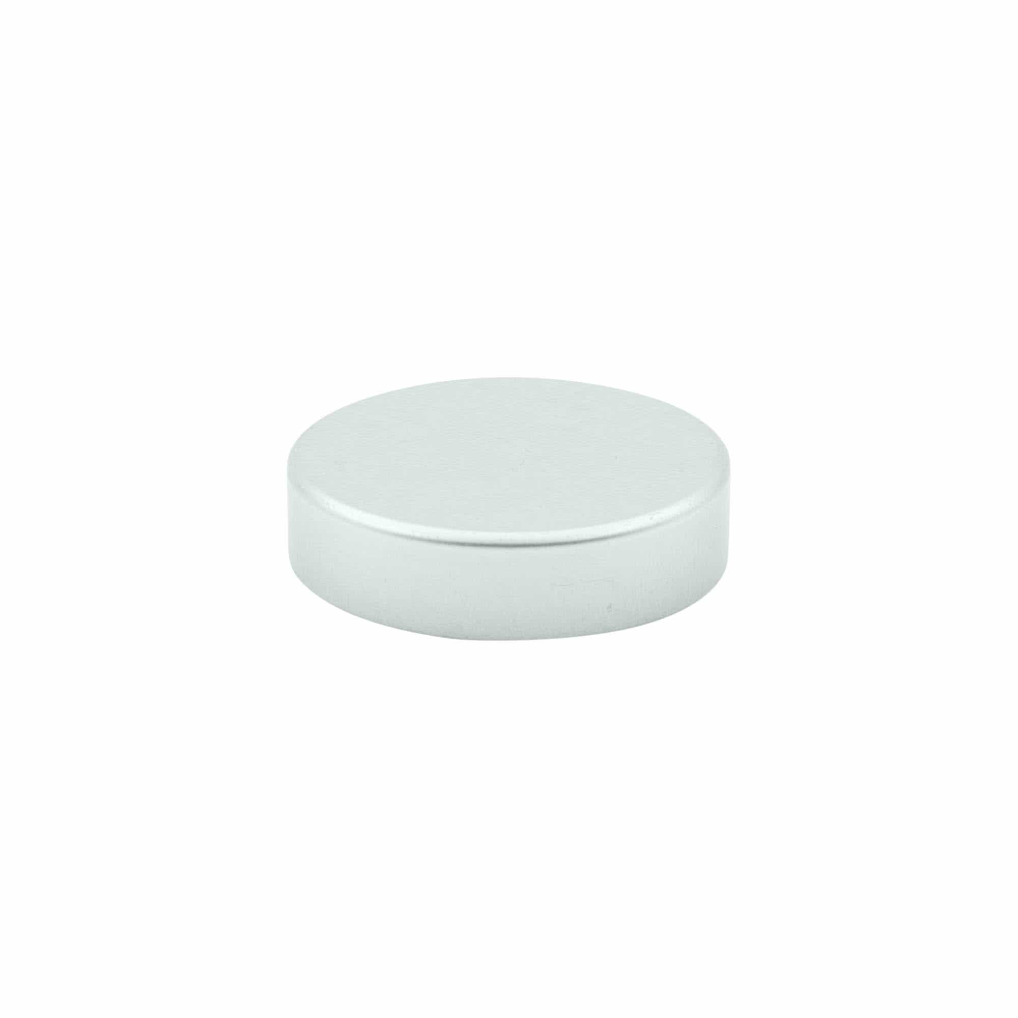 Screw cap, metal, silver, for opening: 38/400